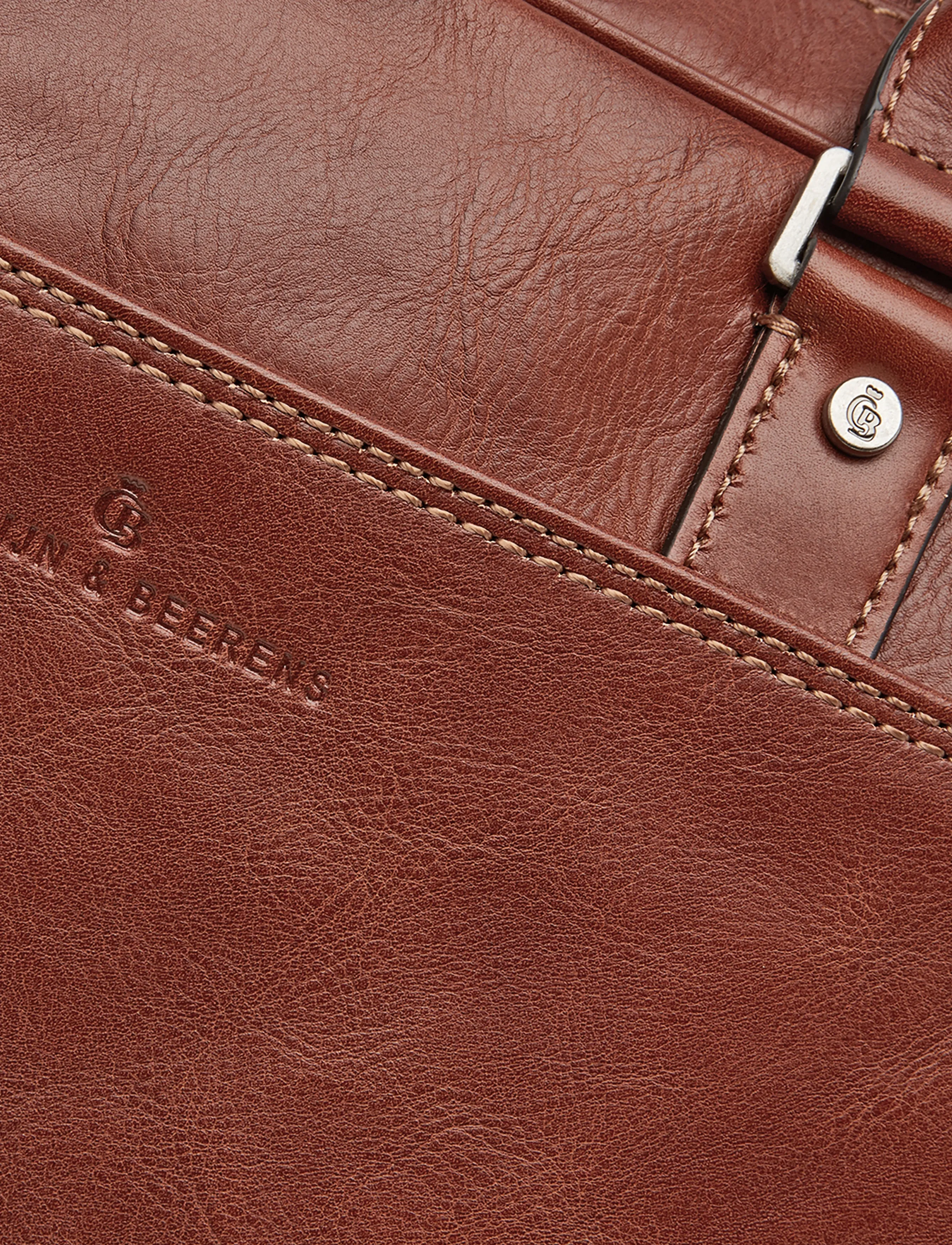 Castelijn & Beerens - VERONA Laptop Bag 15.6" double zip - computertasker - light brown - 5