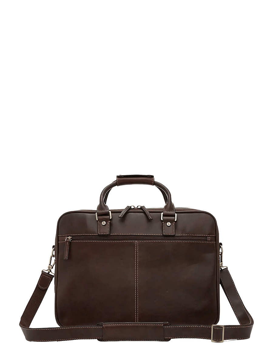 Castelijn & Beerens - VERONA Laptop Bag 15.6" double zip - tietokonelaukut - mocca - 1