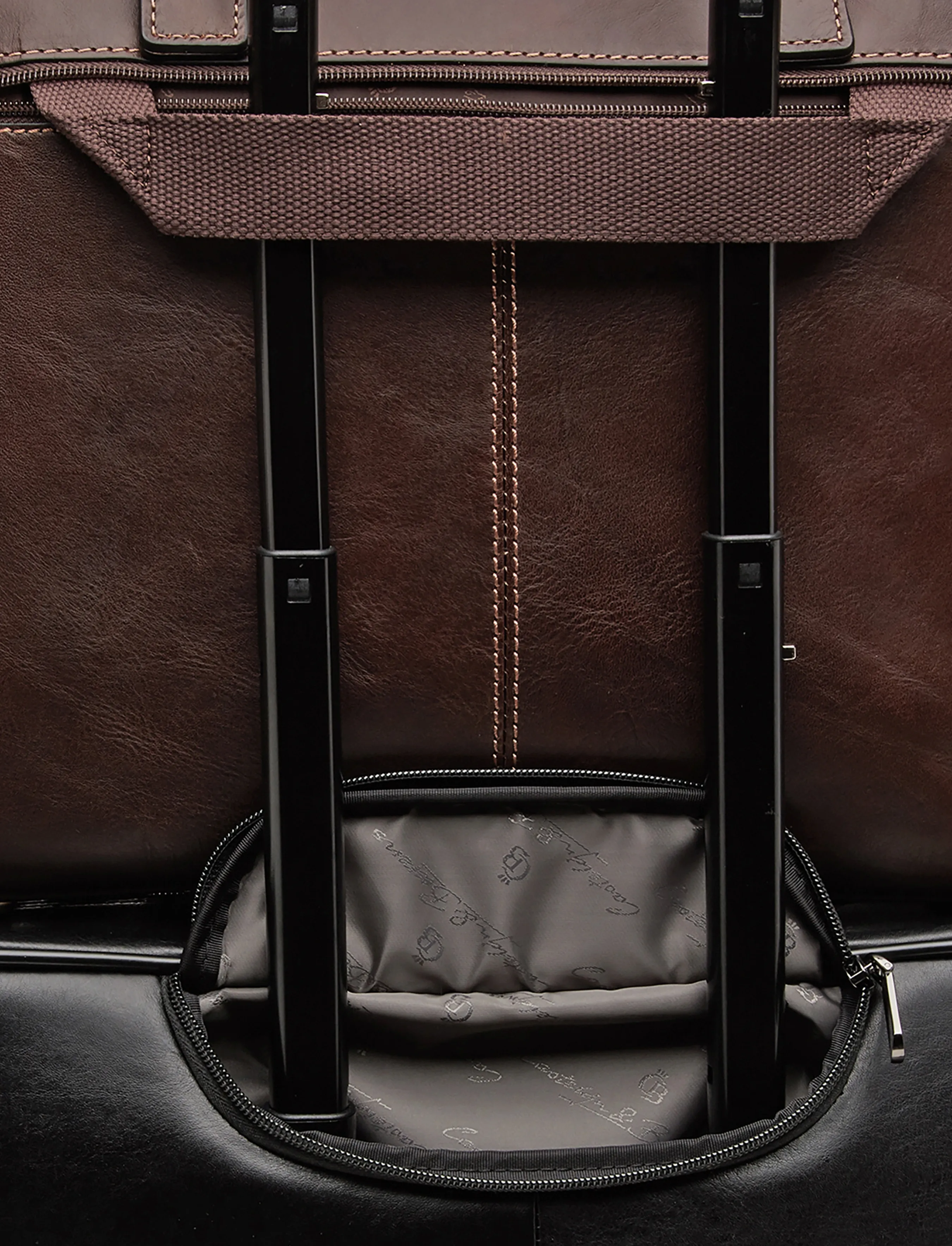 Castelijn & Beerens - VERONA Laptop Bag 15.6" double zip - tietokonelaukut - mocca - 3