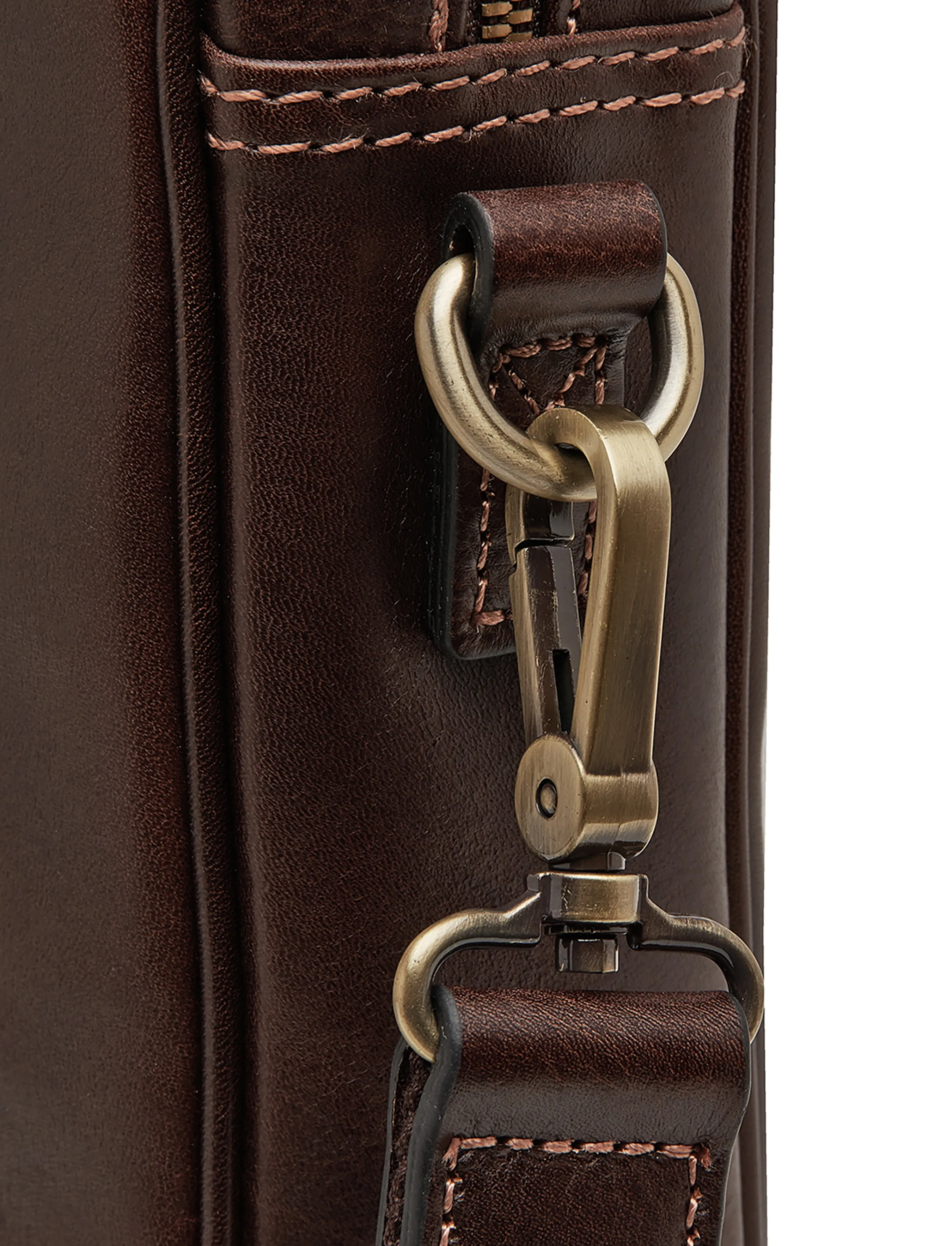 Castelijn & Beerens - VERONA Laptop Bag 15.6" double zip - tietokonelaukut - mocca - 4