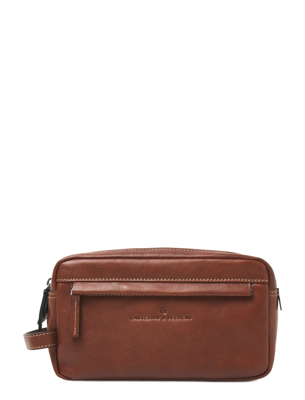 Castelijn & Beerens Verona Washbag, 25X12X15 cm, Brown, Tasker > Toilettasker, Herre