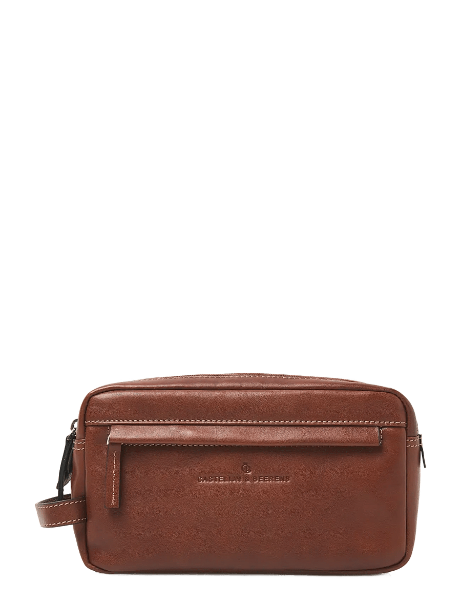 Castelijn & Beerens - VERONA Washbag - toalettmapper - light brown - 0