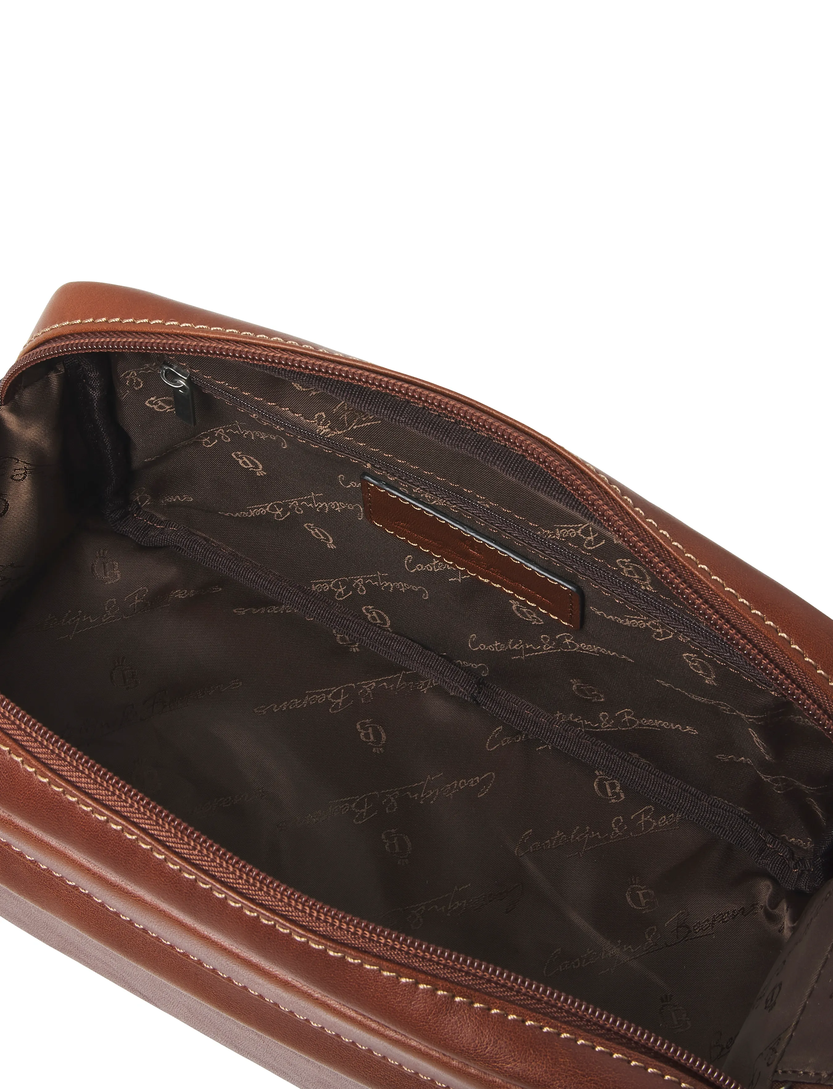 Castelijn & Beerens - VERONA Washbag - toalettmapper - light brown - 4