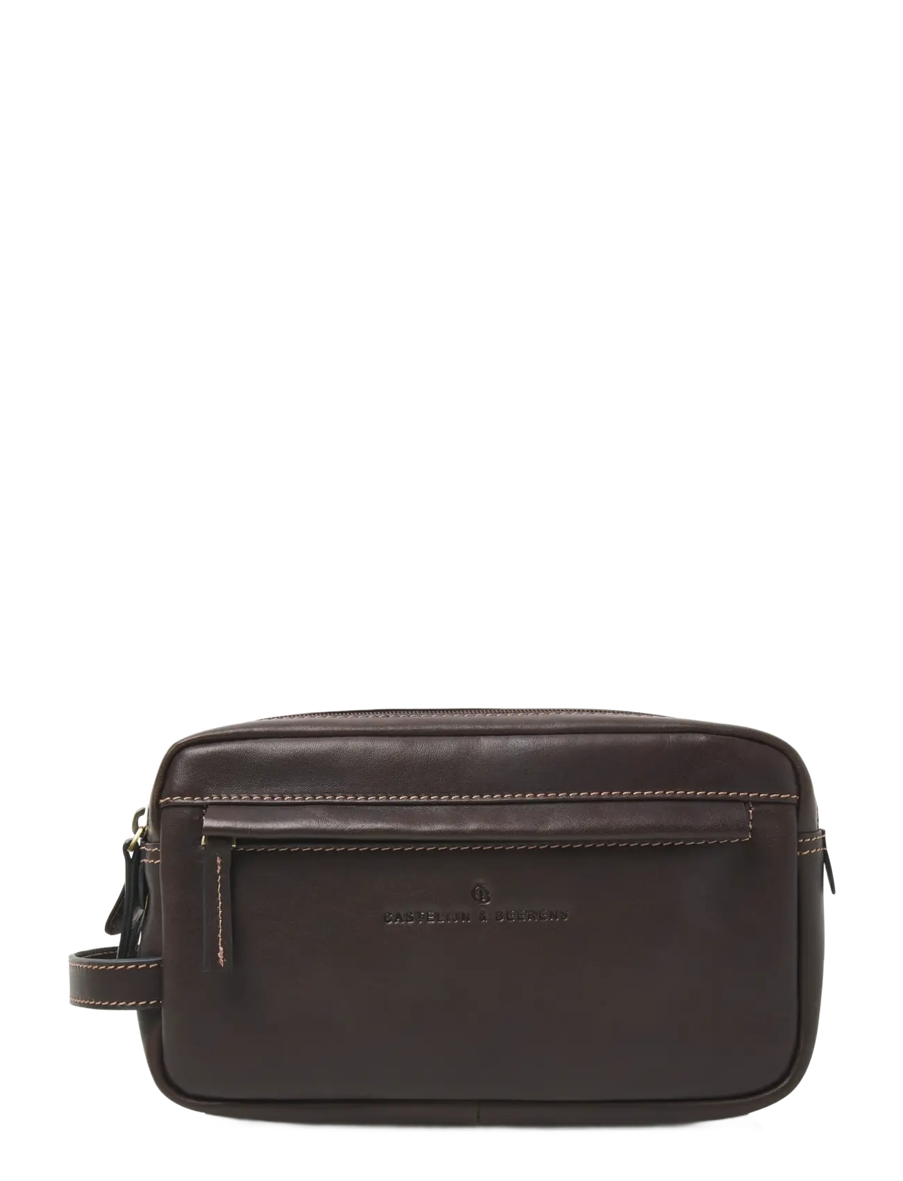 Castelijn & Beerens Verona Washbag, 25X12X15 cm, Brown, Tasker > Toilettasker, Herre