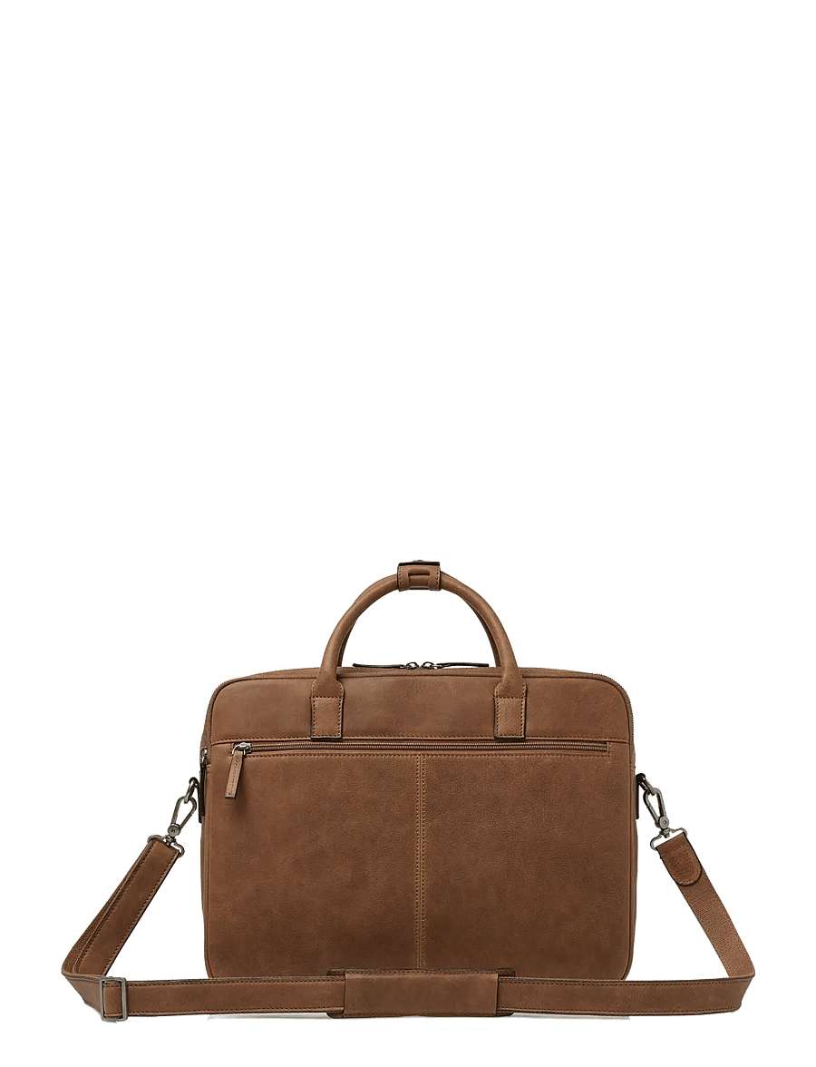 Castelijn & Beerens - CARISMA Laptop Bag 15,6" double zip - computertasker - cognac - 1