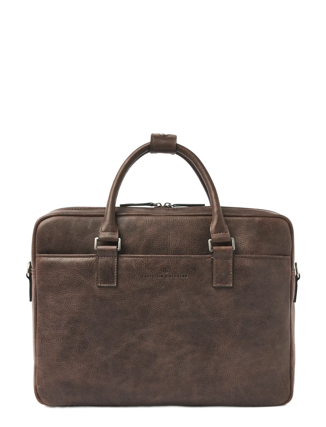 Castelijn & Beerens CARISMA Laptop Bag 15,6" double zip - Computertasker - MOCCA / brown