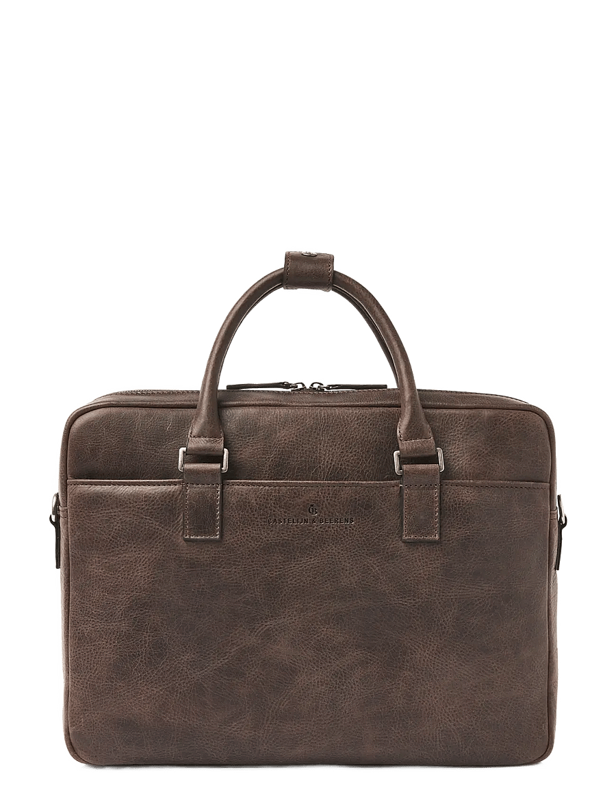 Castelijn & Beerens - CARISMA Laptop Bag 15,6" double zip - computertasker - mocca - 0