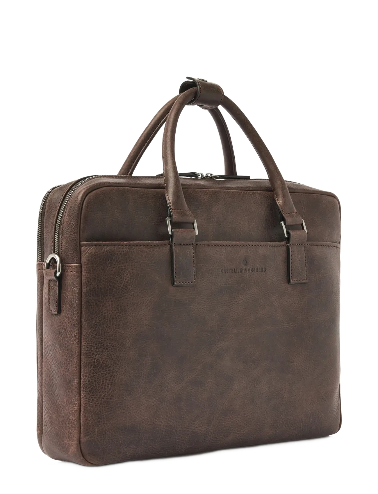 Castelijn & Beerens - CARISMA Laptop Bag 15,6" double zip - computertasker - mocca - 2