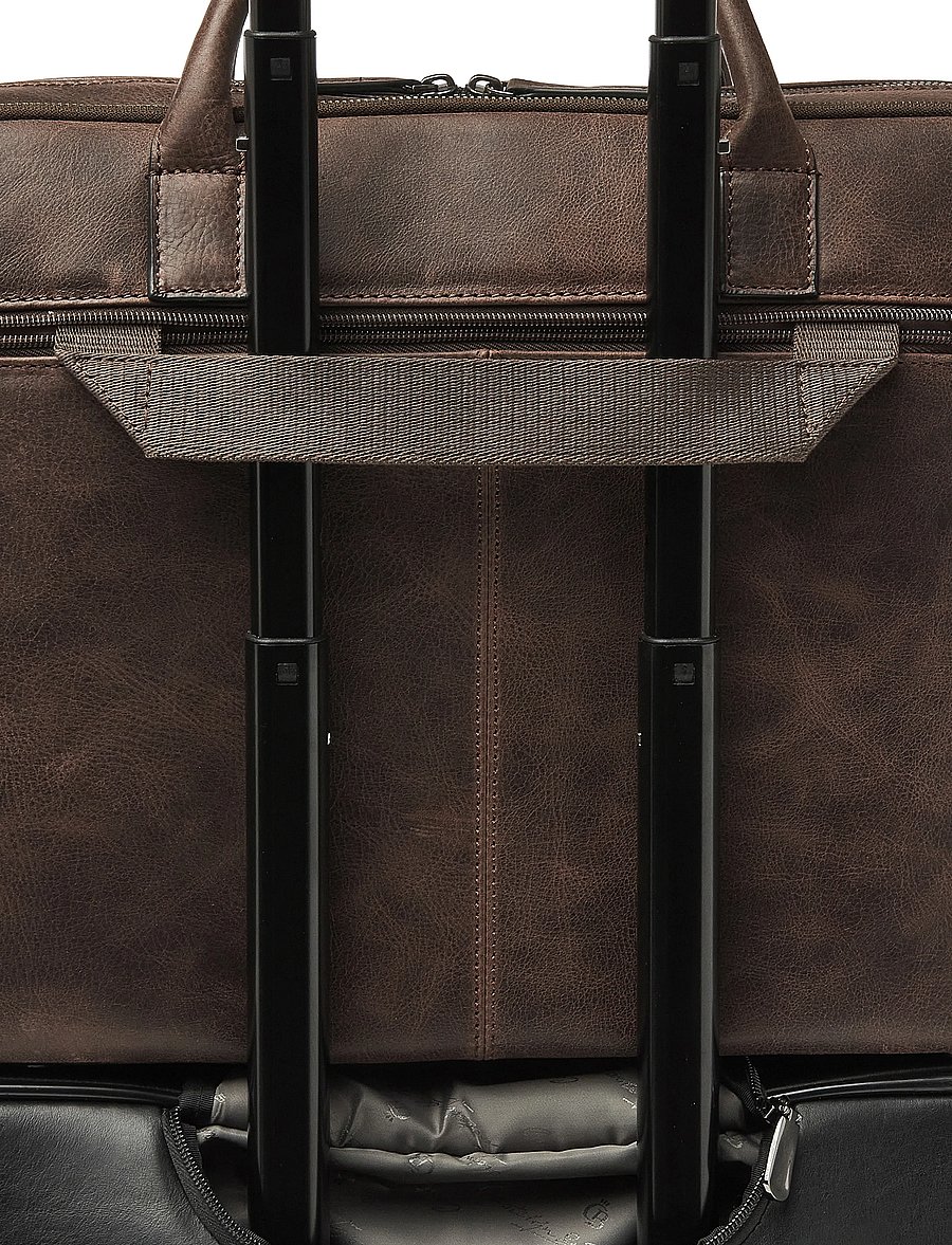 Castelijn & Beerens - CARISMA Laptop Bag 15,6" double zip - computertasker - mocca - 5
