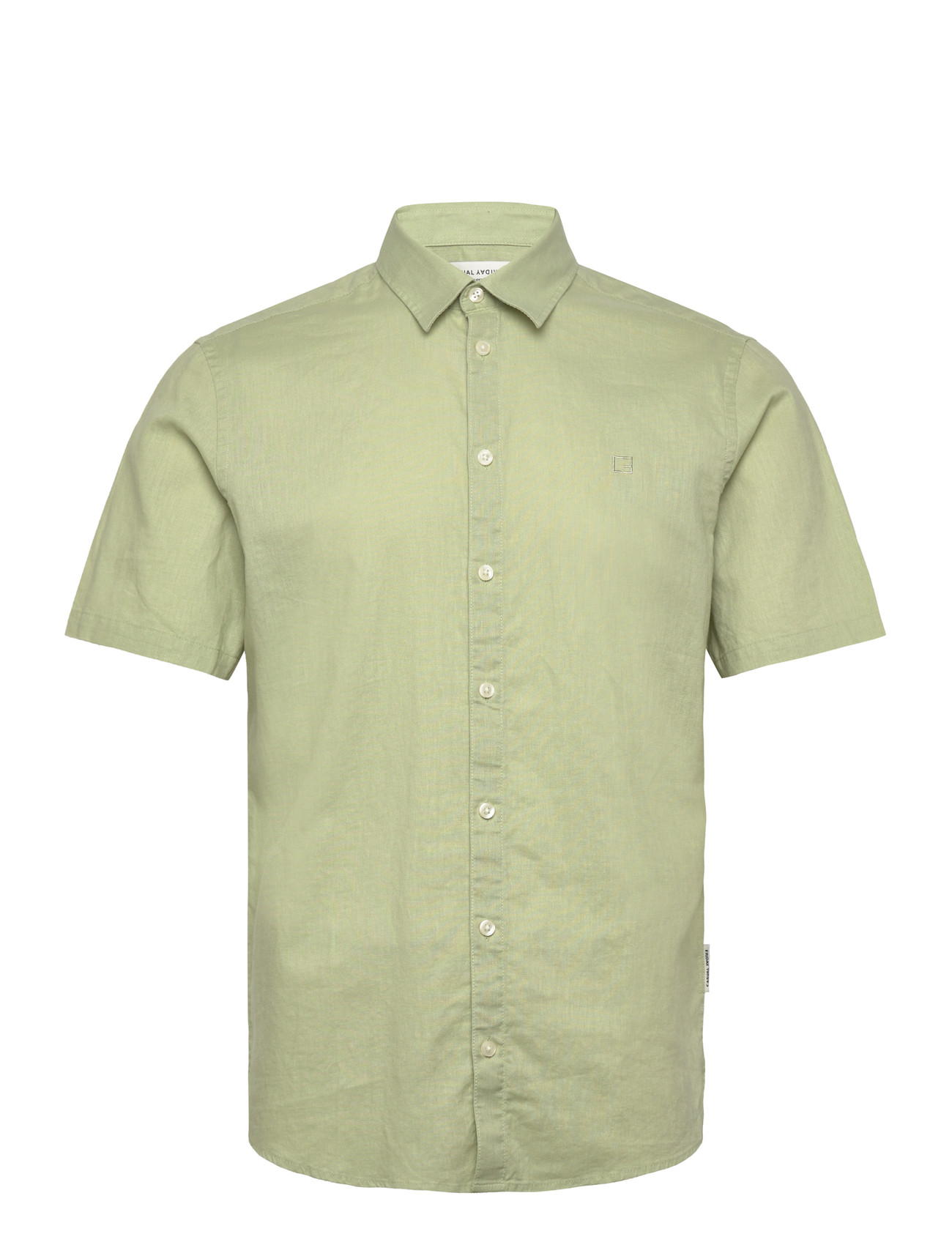 Casual Friday Cfaksel Ss Linen Mix Shirt - - S 1