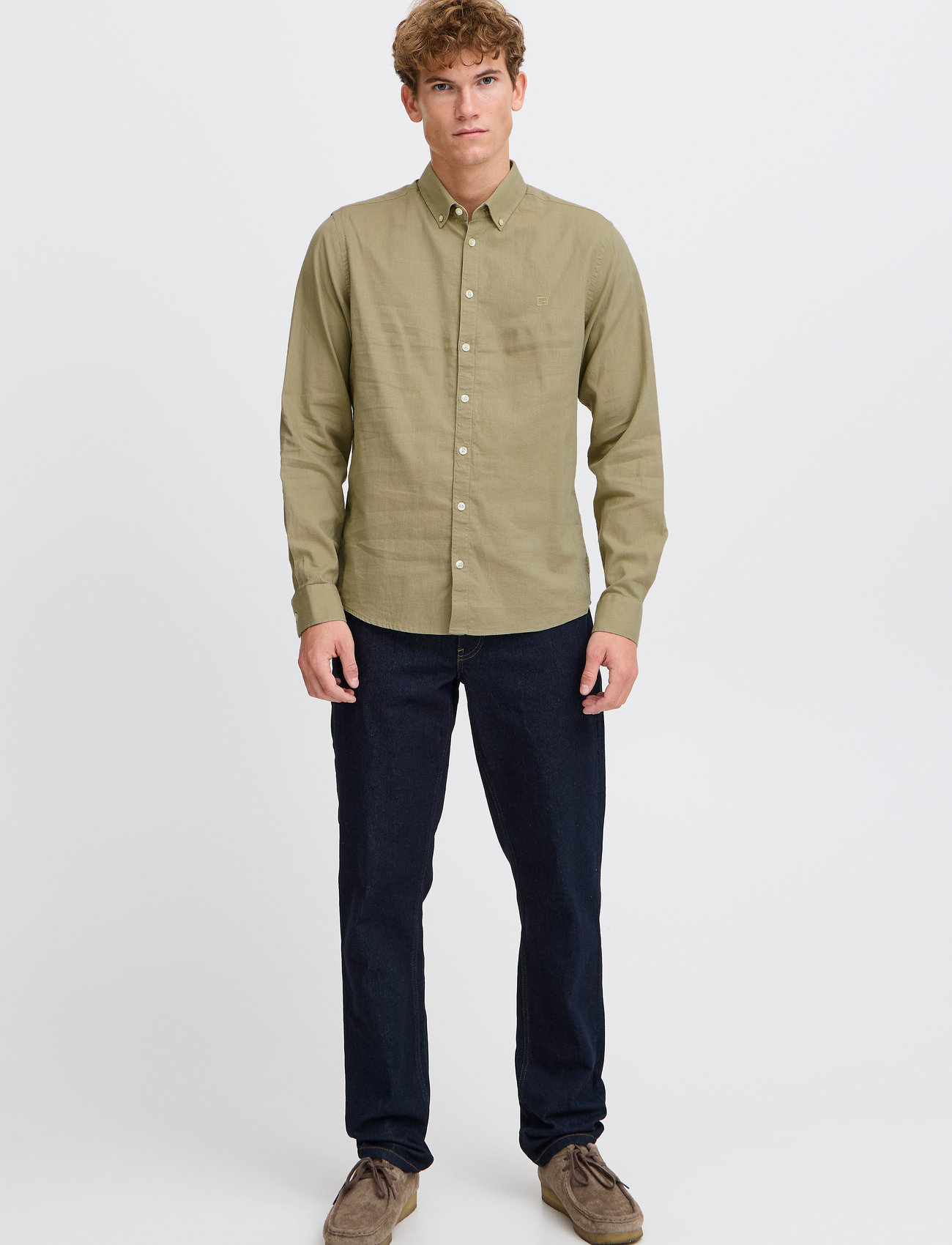 Casual Friday Cfanton Bd Ls Linen Mix - - L 1