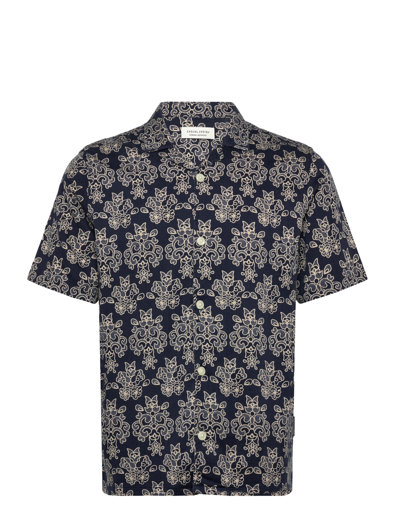 Casual Friday Cflindahl Aop Resort Shirt - - S 1