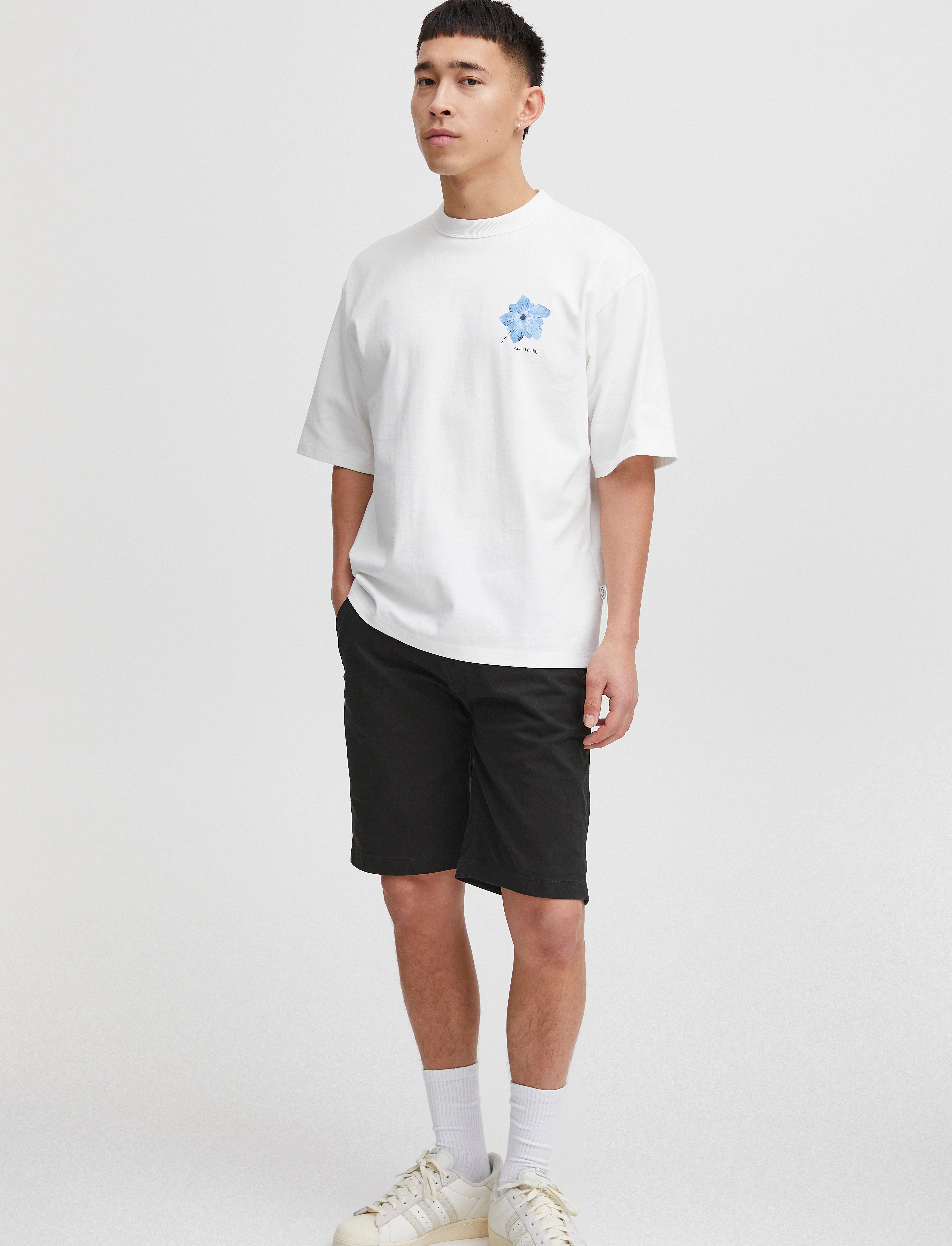Casual Friday Allan Chino Shorts, M, Black, Shorts > Chino-Shorts, Dame