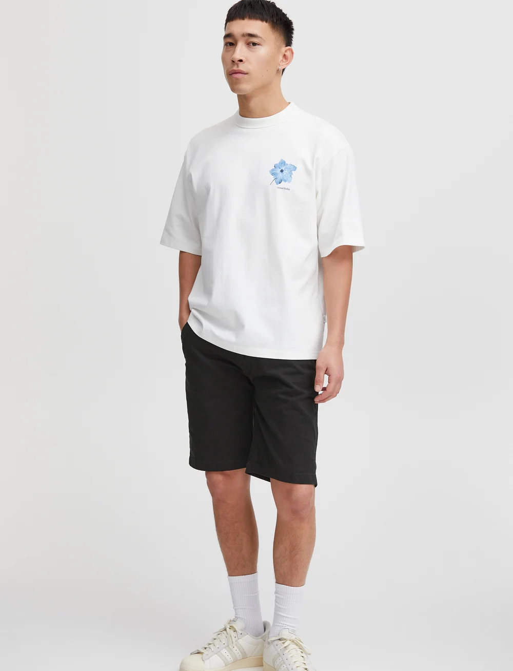 Casual Friday - Allan chino shorts - chinos shorts - black - 0