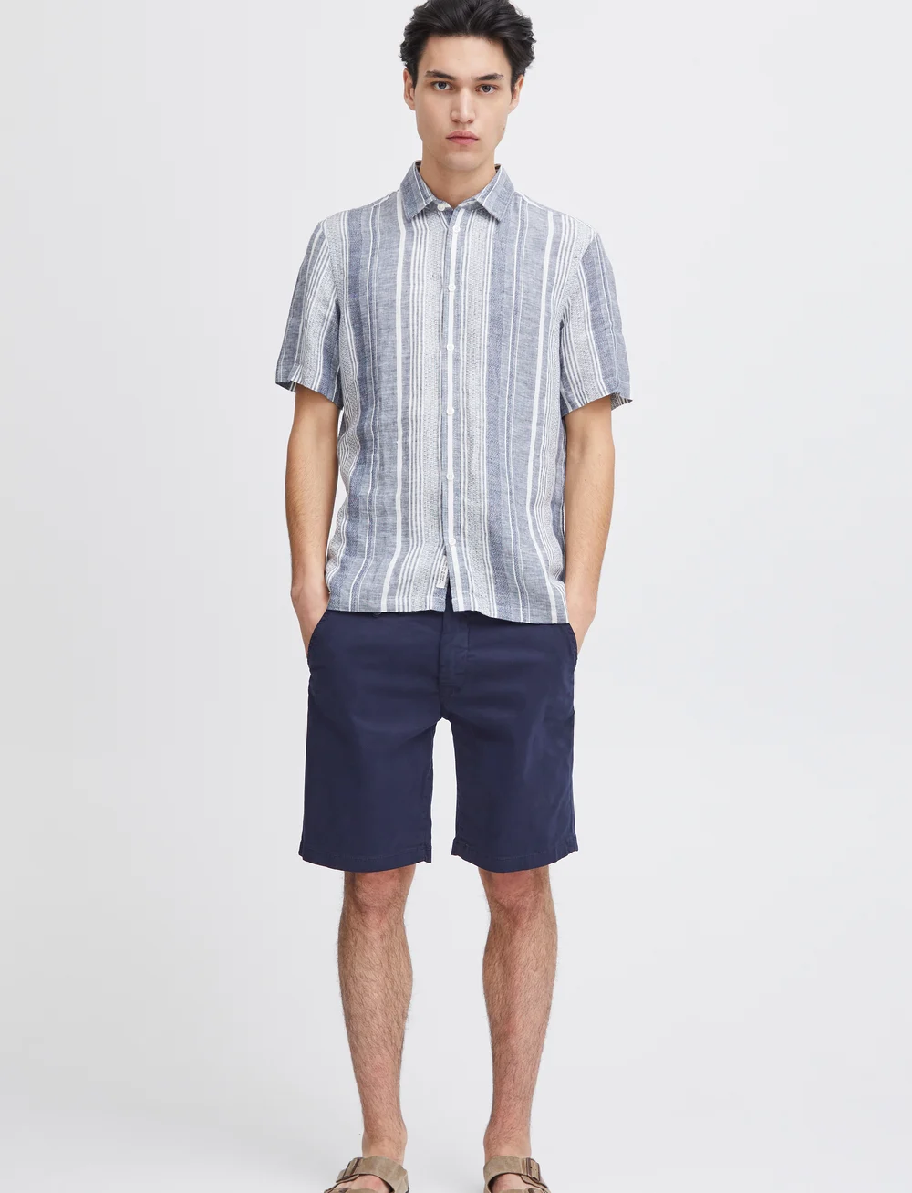 Casual Friday - Allan chino shorts - chinos shorts - navy - 0