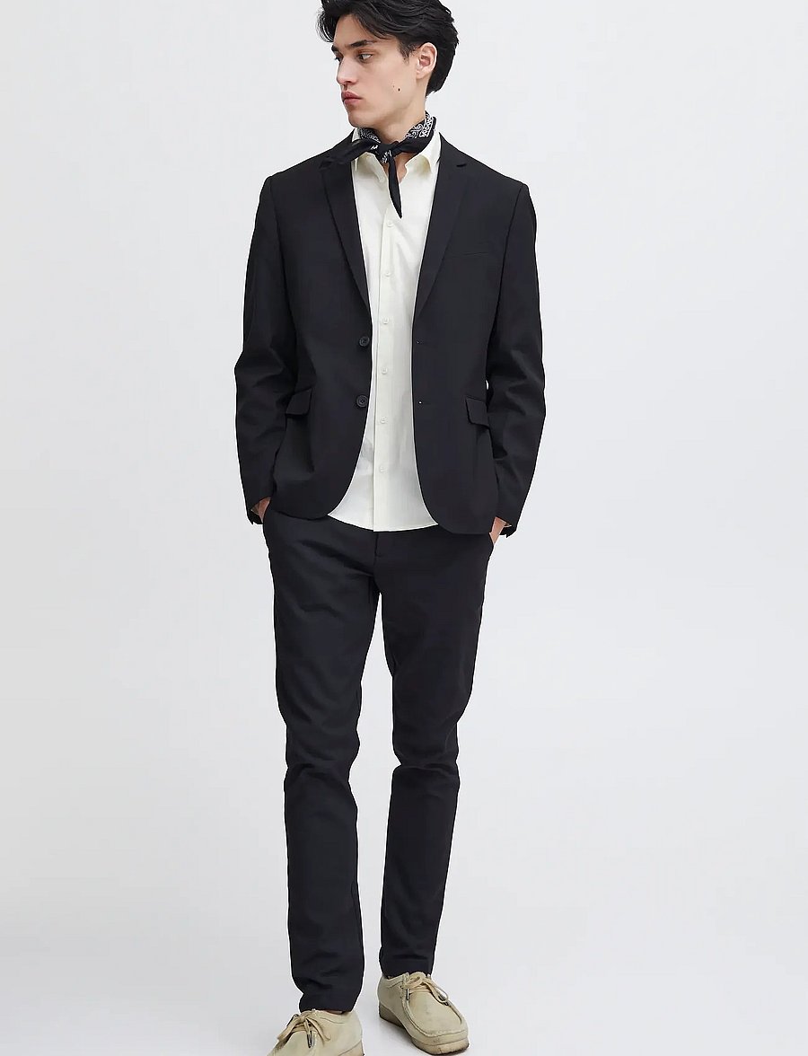 Casual Friday - CFBERND Blazer - enkeltradede blazere - black - 0