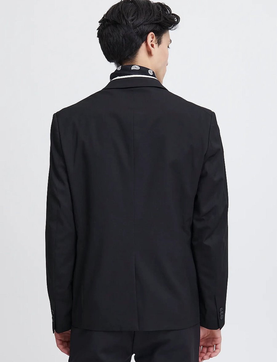 Casual Friday - CFBERND Blazer - enkeltradede blazere - black - 4