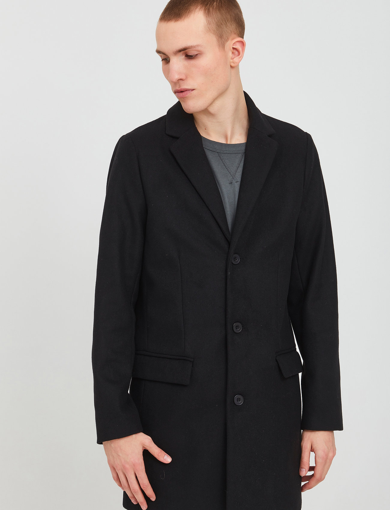 Casual Friday - Osbourne long coat - black - 3
