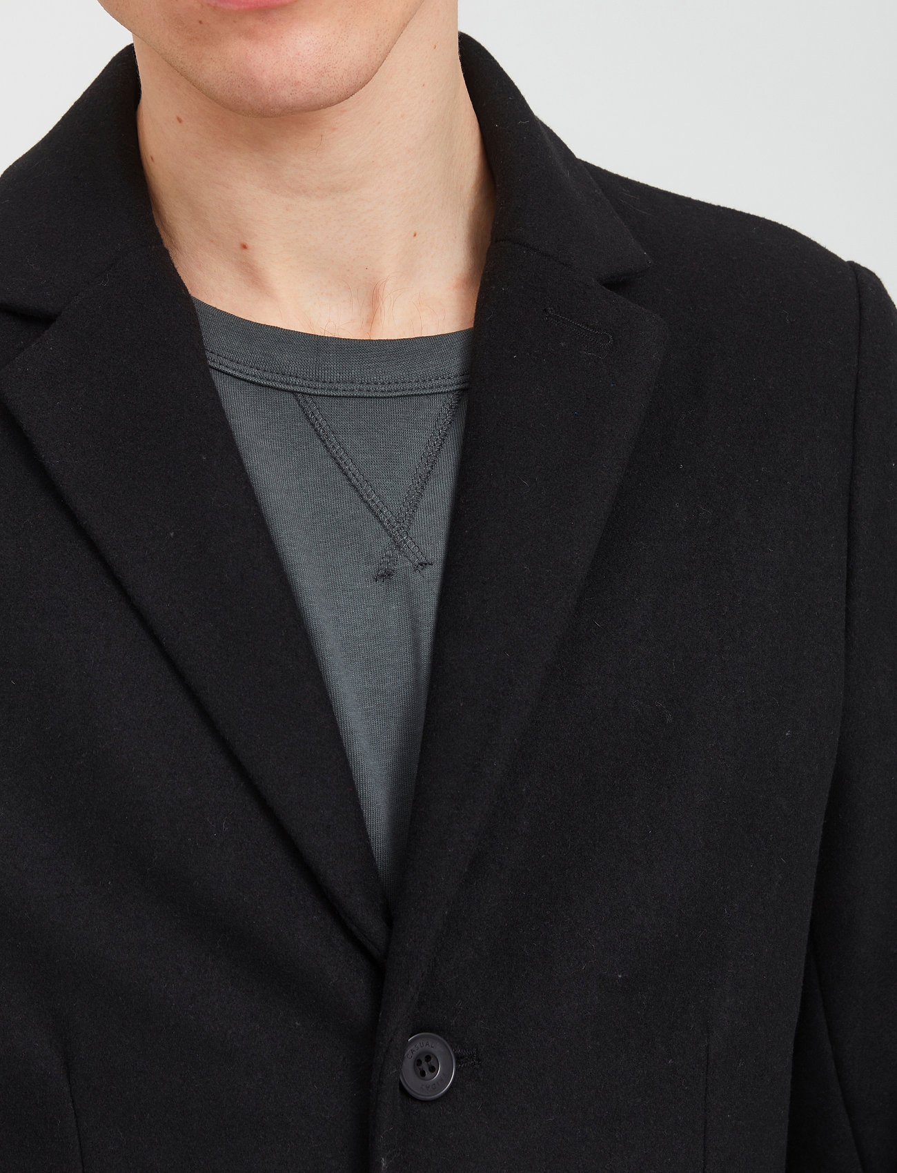 Casual Friday - Osbourne long coat - black - 4