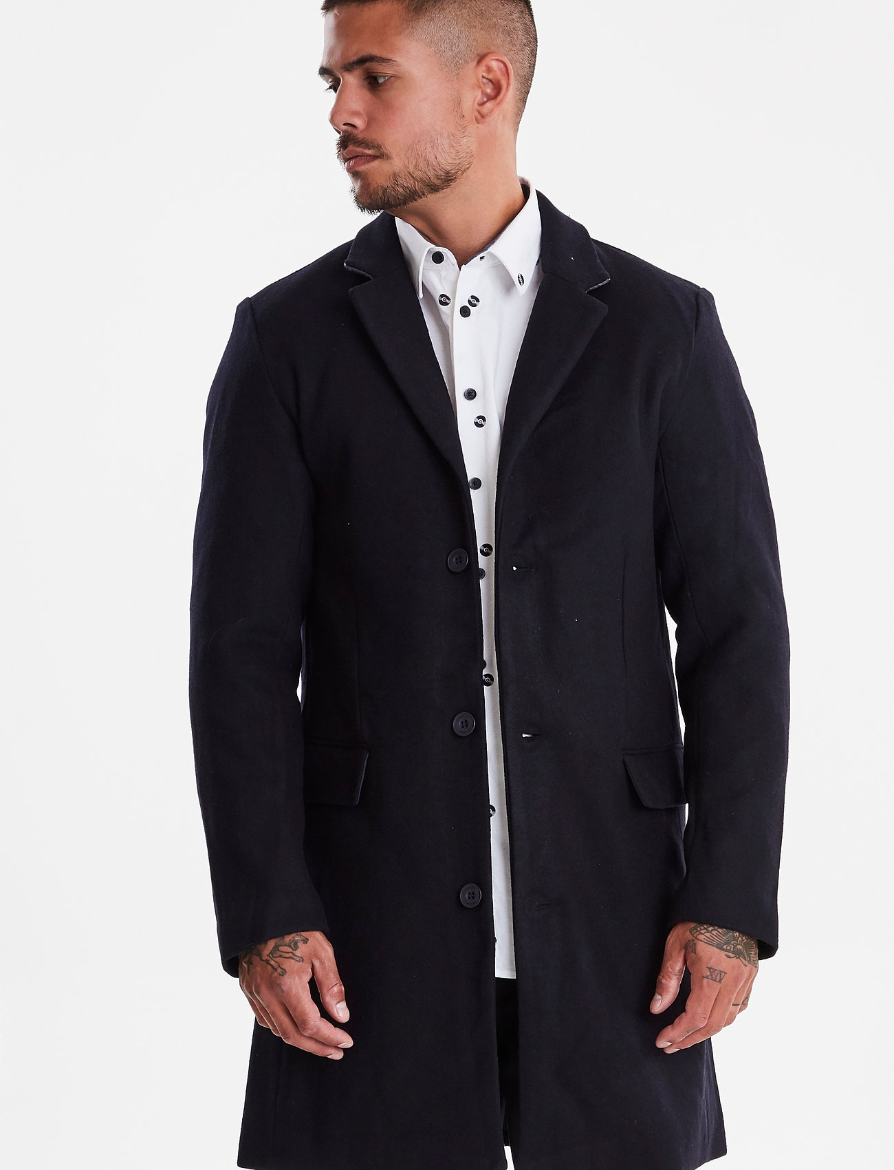 Casual Friday - Osbourne long coat - navy - 3
