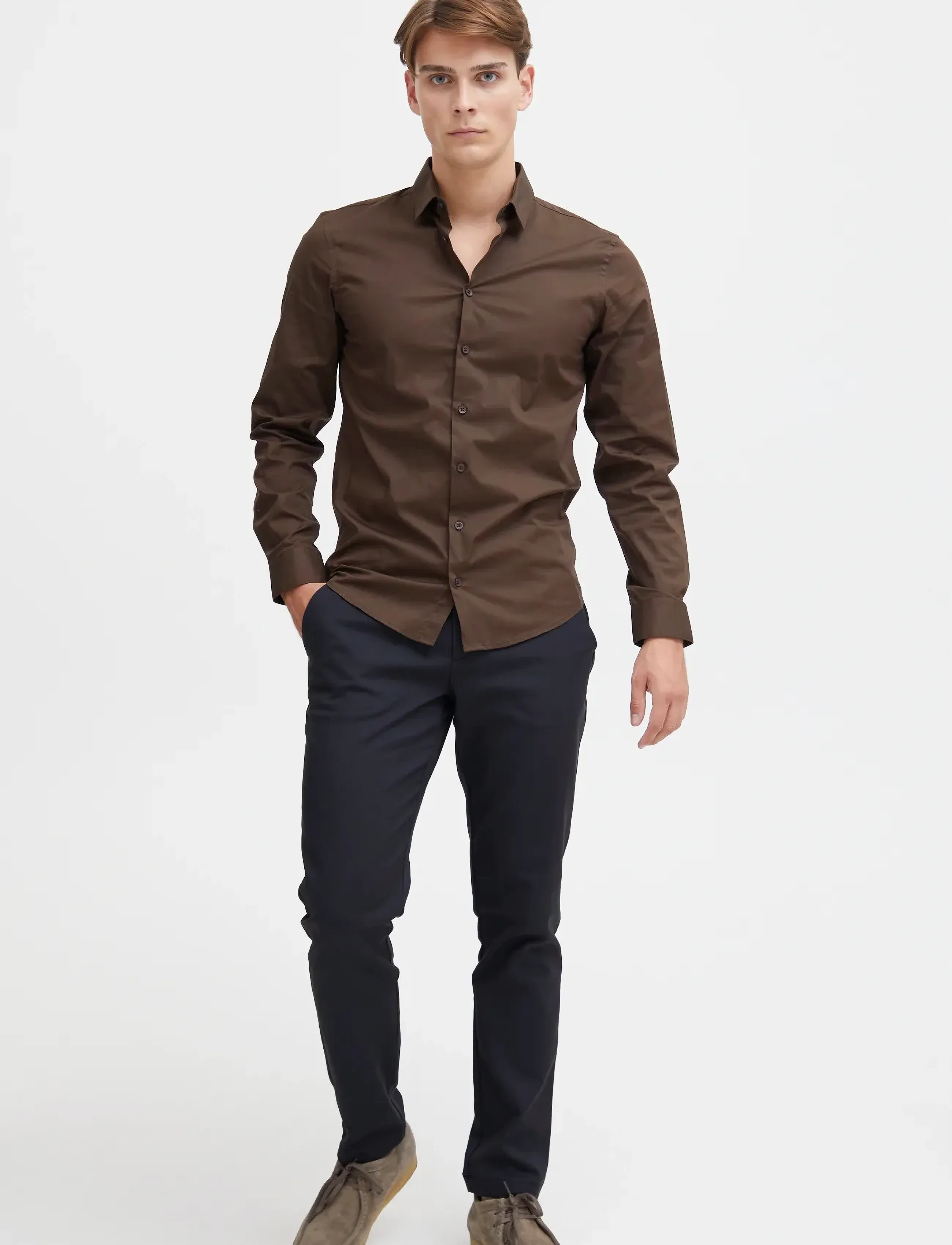 Casual Friday CFPHILIP performance pant - Ülikonnapüksid - NAVY / black