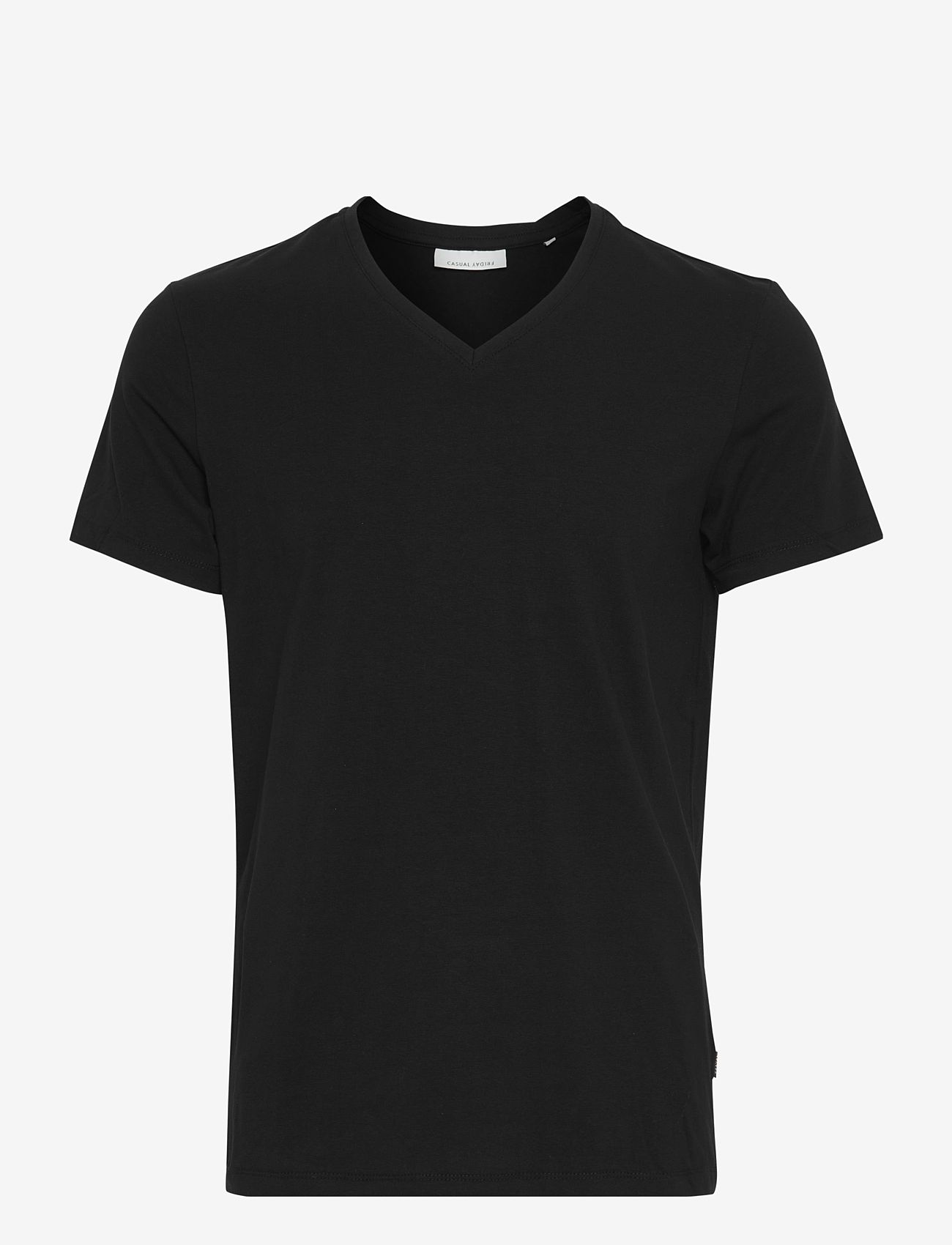 Casual Friday - CFLINCOLN V-neck tee - v-aukkoiset t-paidat - black - 1