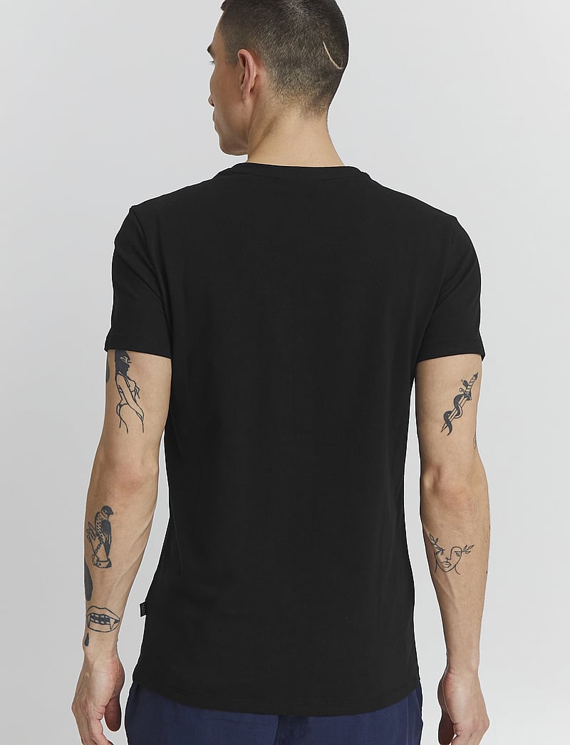 Casual Friday - CFLINCOLN V-neck tee - v-aukkoiset t-paidat - black - 5