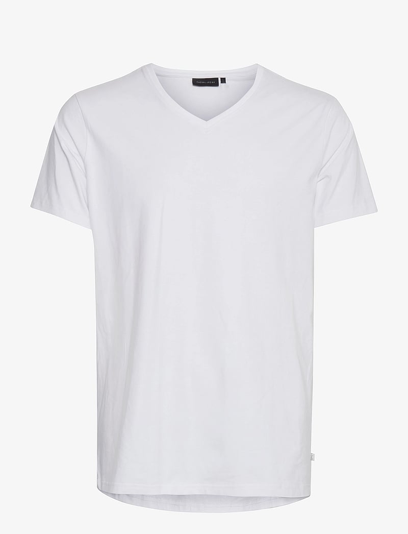 Casual Friday - CFLINCOLN V-neck tee - v-ringade t-shirts - bright white - 1