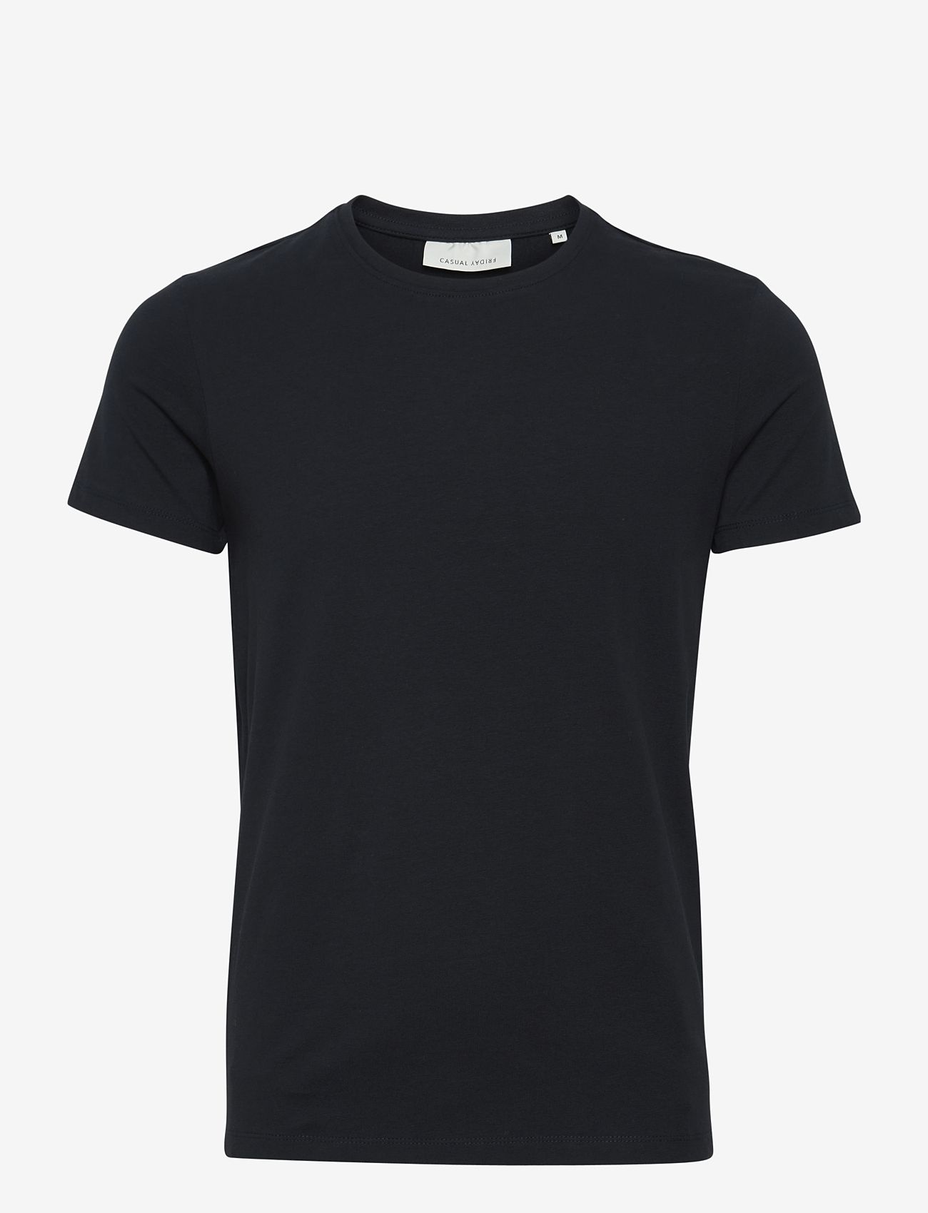 Casual Friday - CFDAVIDE crew neck tee - kortærmede t-shirts - black - 1