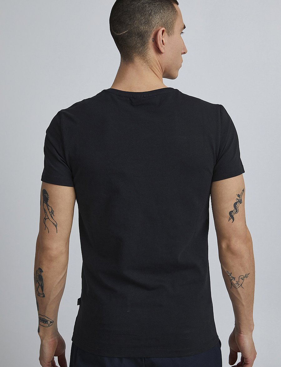 Casual Friday - CFDAVIDE crew neck tee - kurzärmelige t-shirts - black - 5