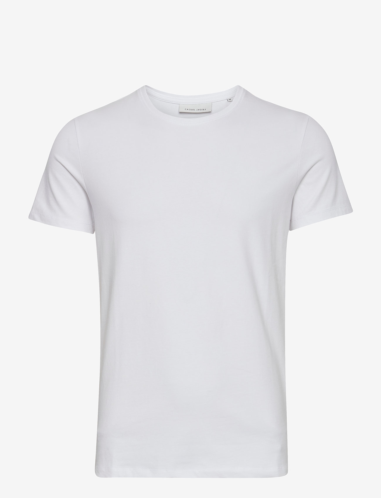Casual Friday - CFDAVIDE crew neck tee - lühikeste varrukatega t-särgid - bright white - 0