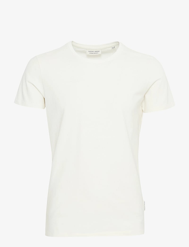 Casual Friday - CFDAVIDE crew neck tee - kurzärmelig - egret - 1