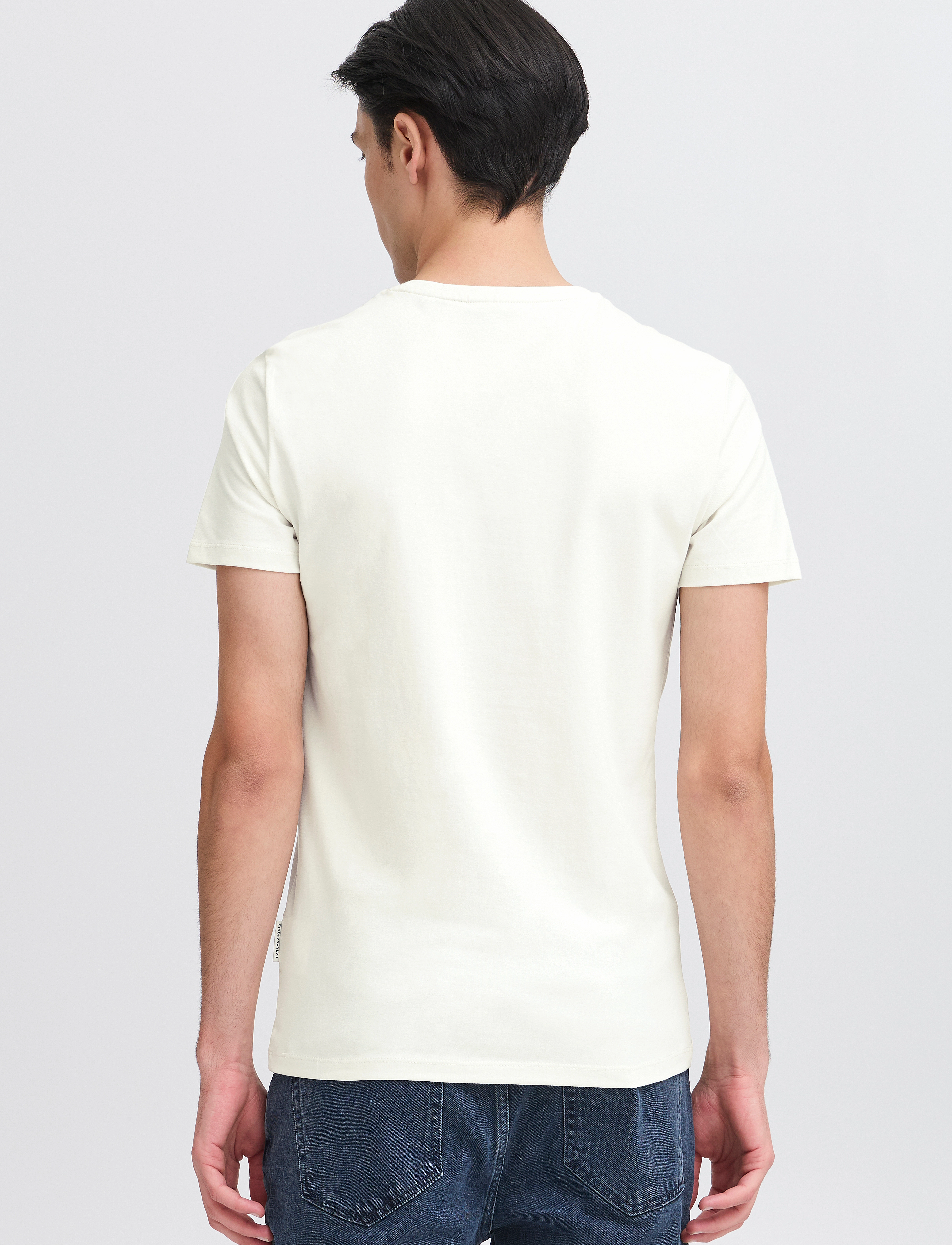 Casual Friday - CFDAVIDE crew neck tee - najniższe ceny - egret - 5