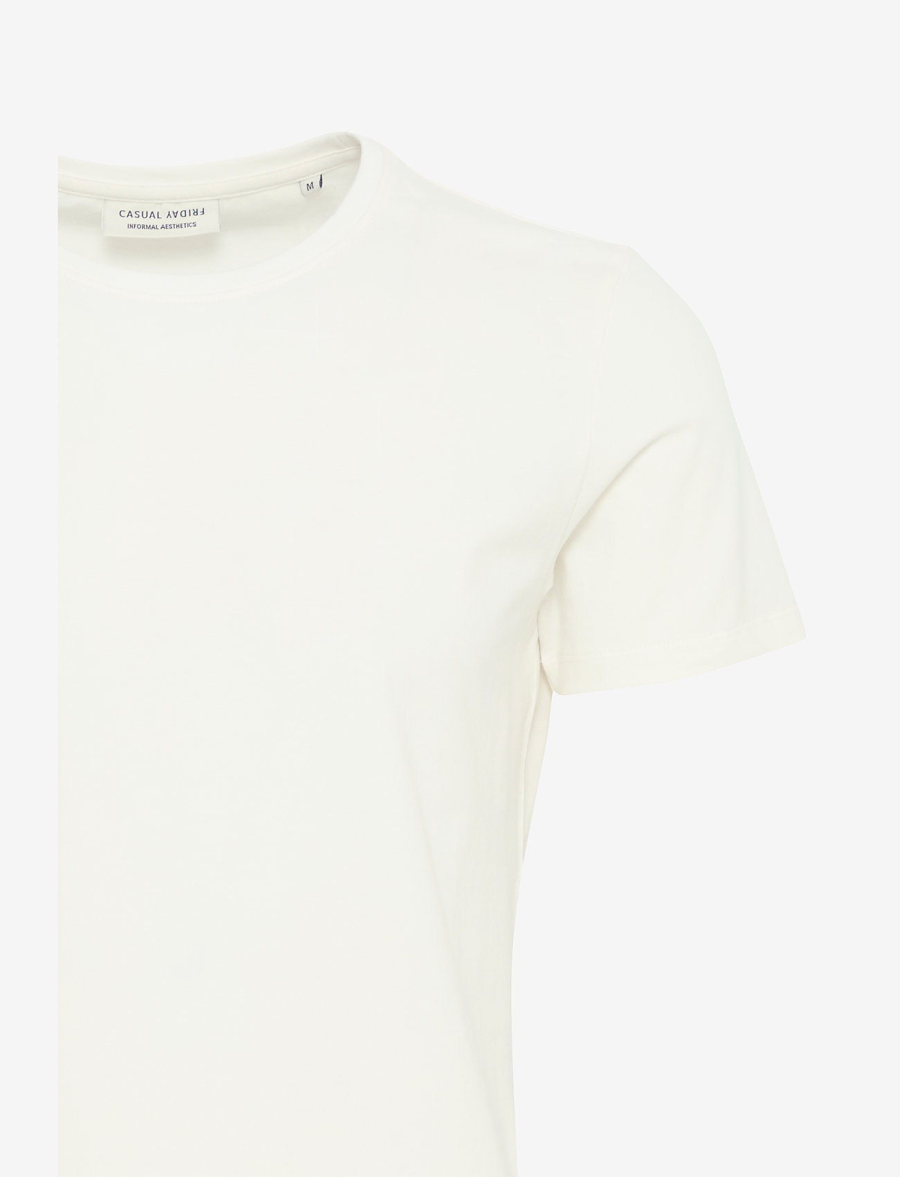 Casual Friday - CFDAVIDE crew neck tee - kurzärmelig - egret - 3