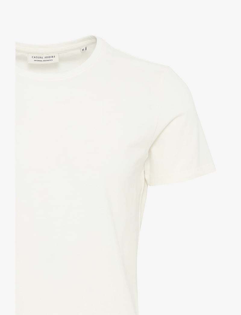 Casual Friday - CFDAVIDE crew neck tee - kurzärmelig - egret - 3