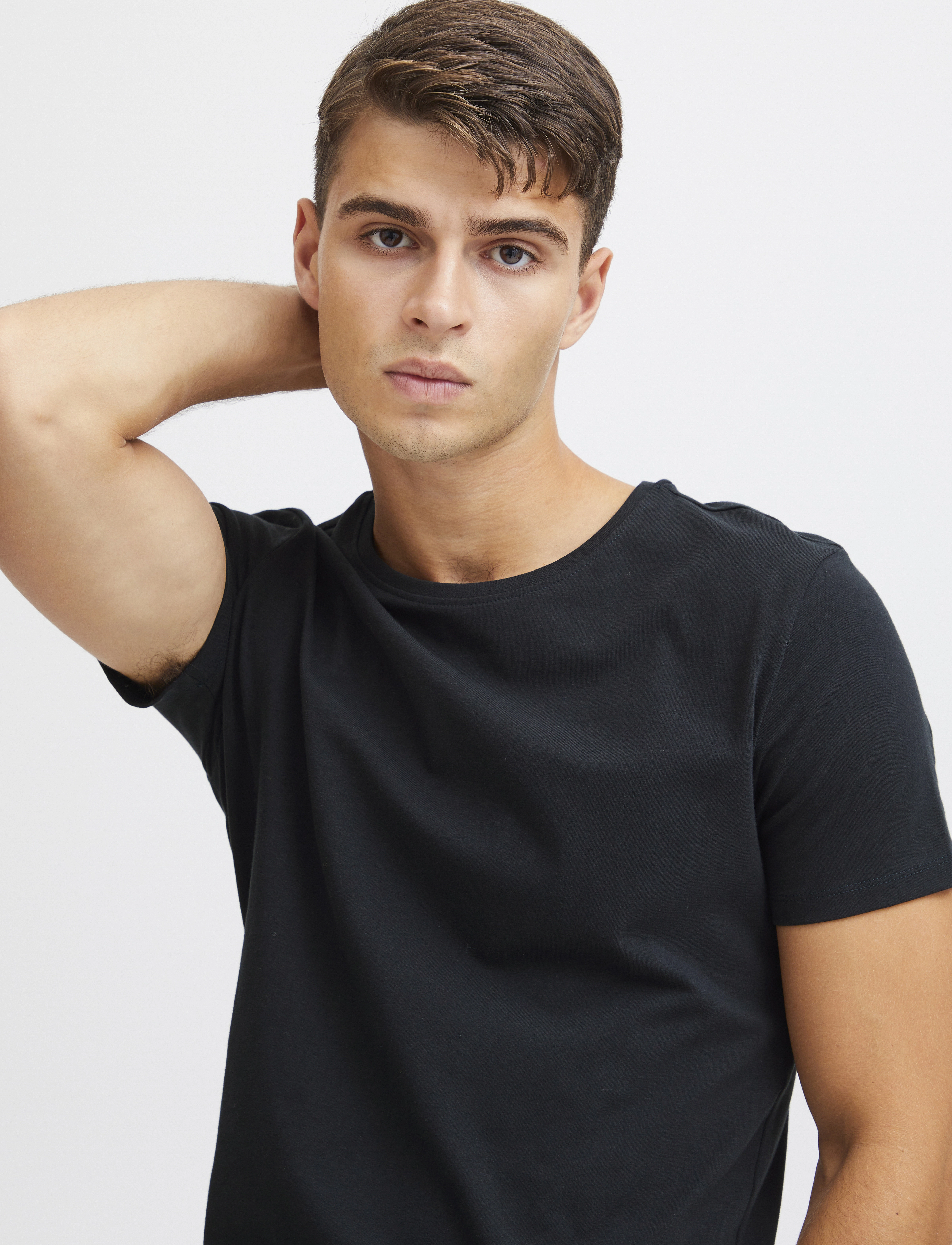 Casual Friday - CFDAVIDE crew neck tee - kortärmade t-shirts - night navy - 5