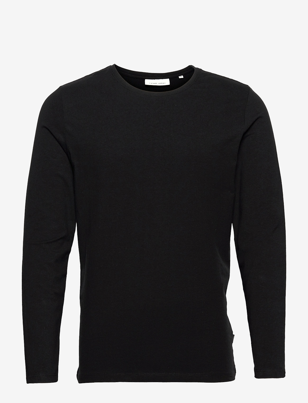 Casual Friday - CFTHEO LS tee - långärmade t-shirts - anthracite black - 1