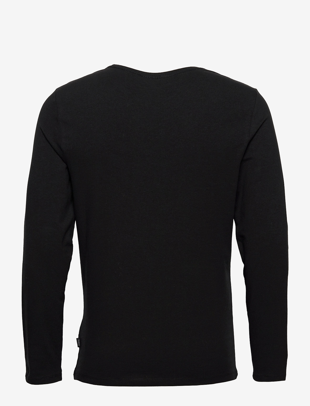 Casual Friday - CFTHEO LS tee - långärmade t-shirts - anthracite black - 2