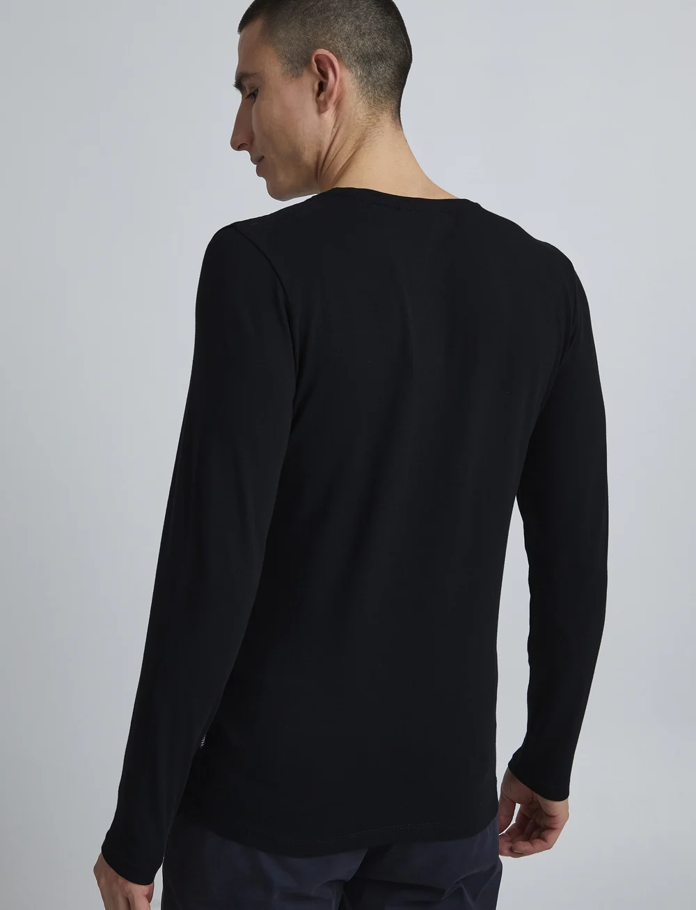 Casual Friday - CFTHEO LS tee - långärmade t-shirts - anthracite black - 5