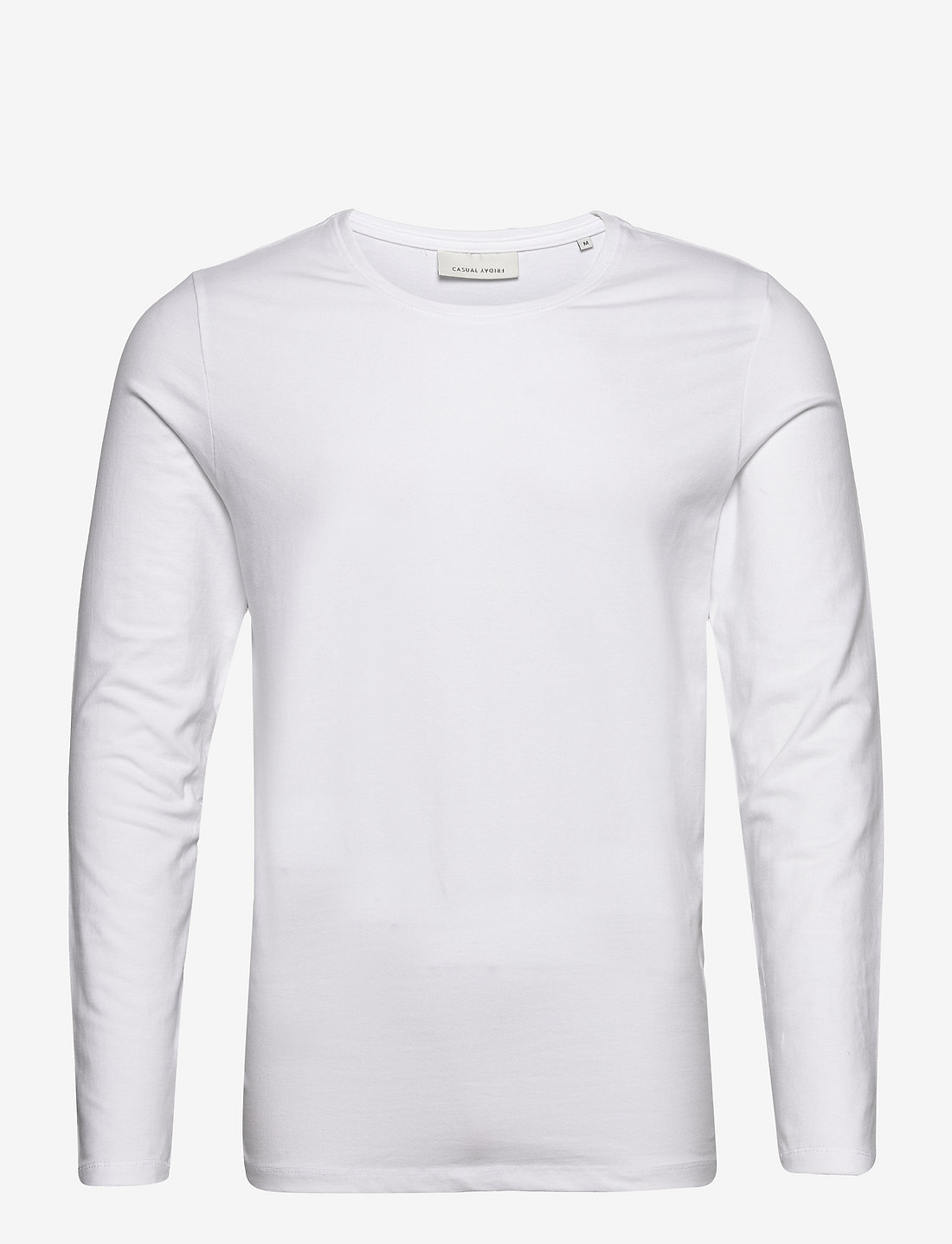 Casual Friday - CFTHEO LS tee - long-sleeved t-shirts - bright white - 1
