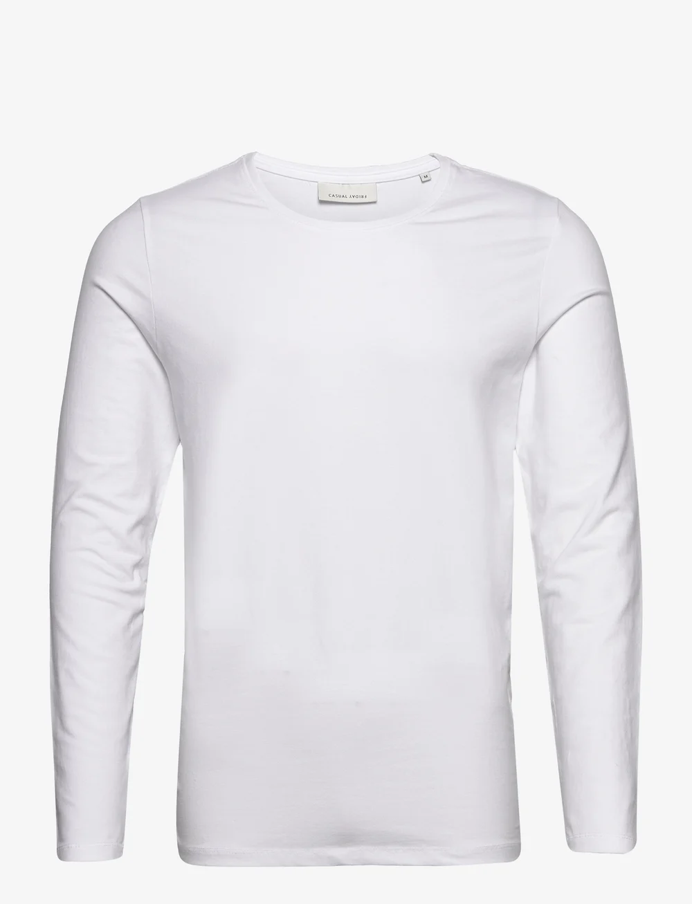 Casual Friday - CFTHEO LS tee - langermede t-skjorter - bright white - 1