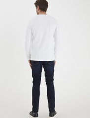 Casual Friday - CFTHEO LS tee - laveste priser - bright white - 3
