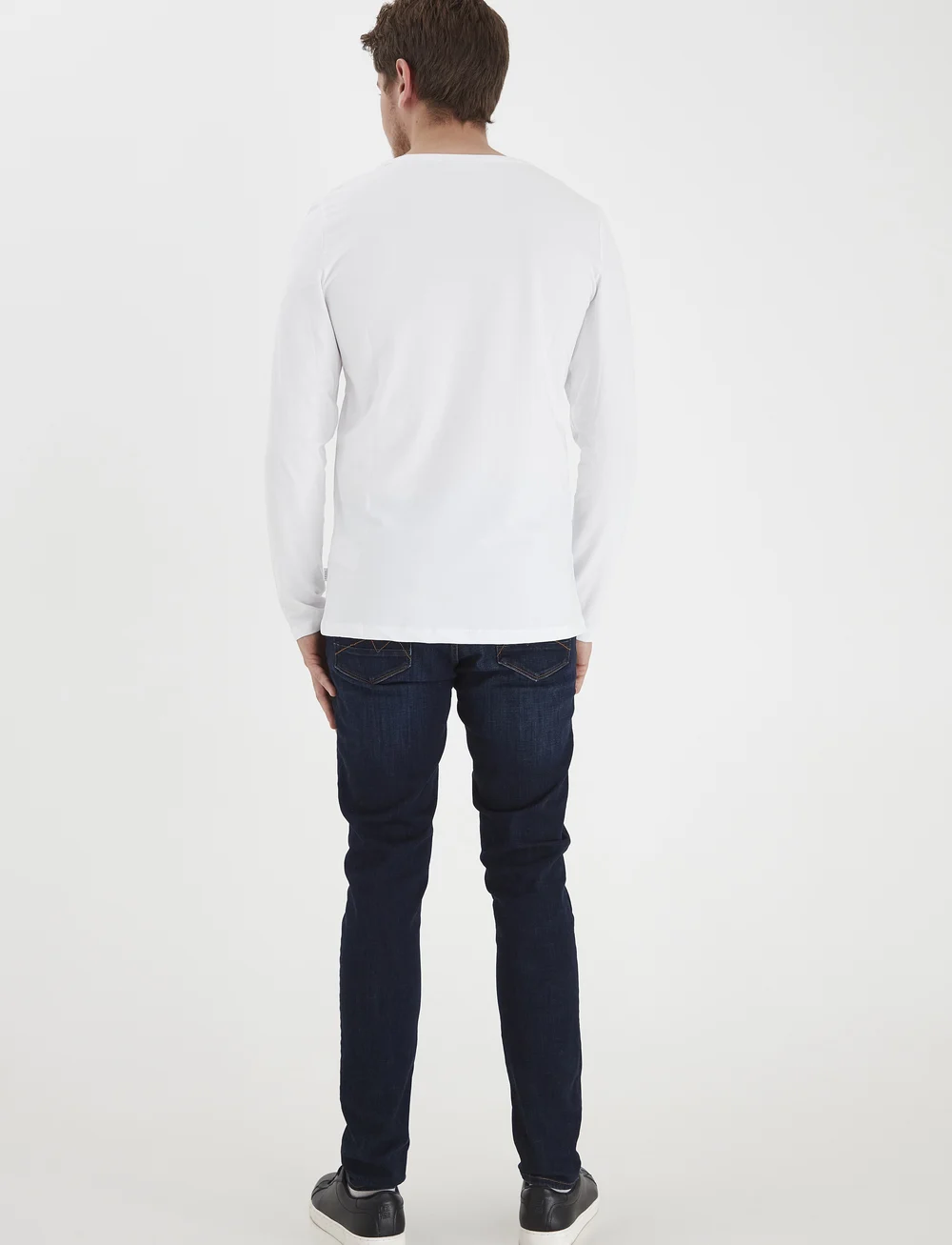 Casual Friday - CFTHEO LS tee - long-sleeved t-shirts - bright white - 3