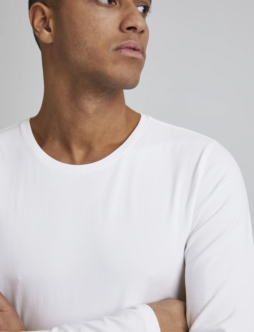 Casual Friday - CFTHEO LS tee - long-sleeved t-shirts - bright white - 5