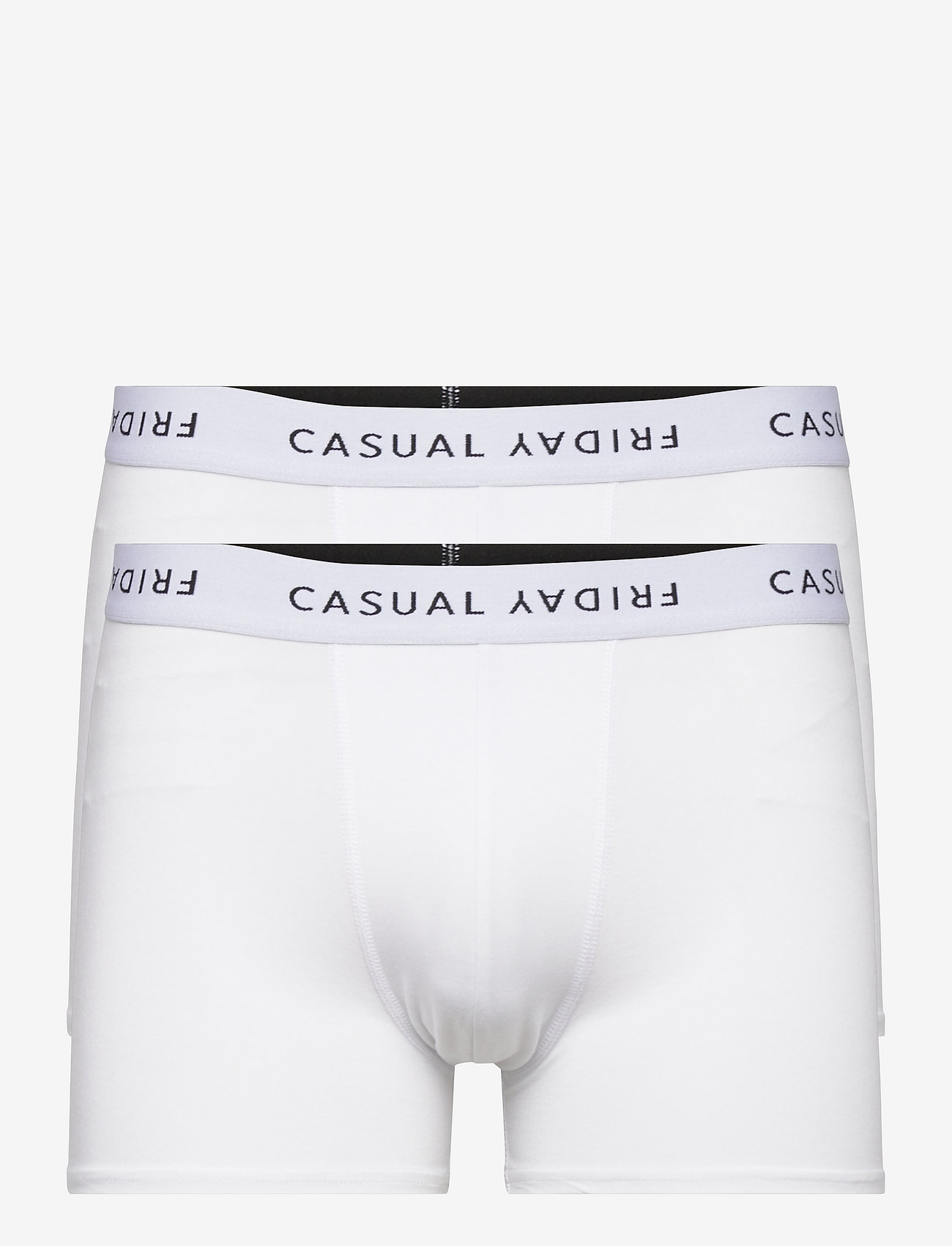 Casual Friday - CFNORH Logo 2-pack Bamboo Trunks - alhaisimmat hinnat - bright white - 0