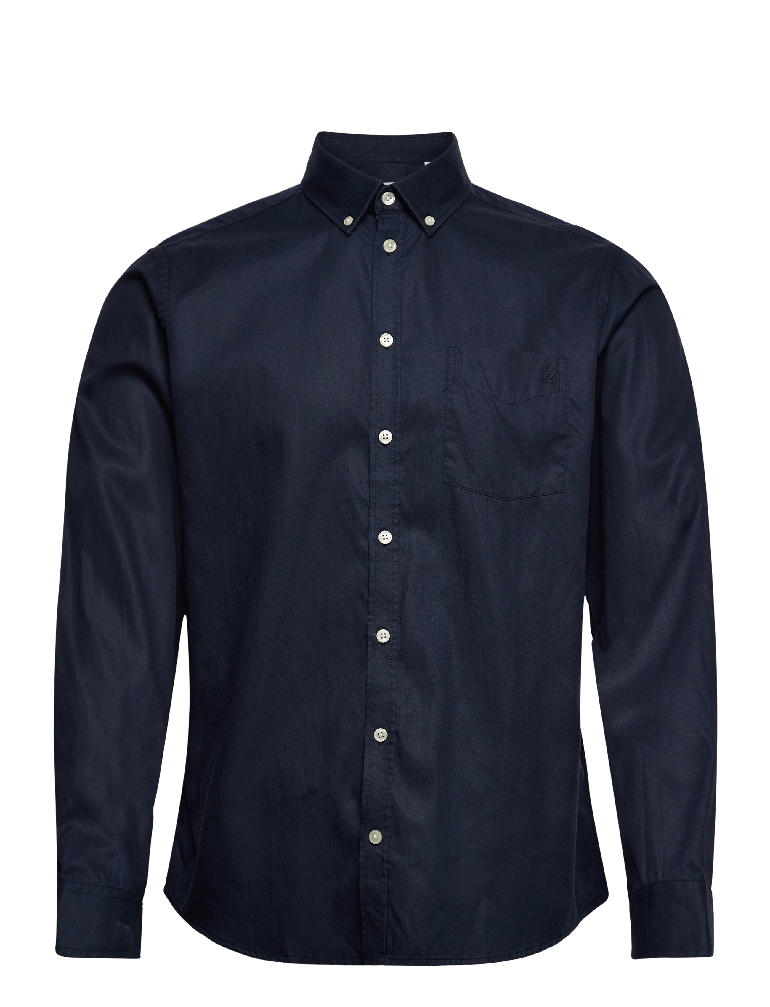 Casual Friday - Anton BD LS garment dyed shirt - navy blazer - 1