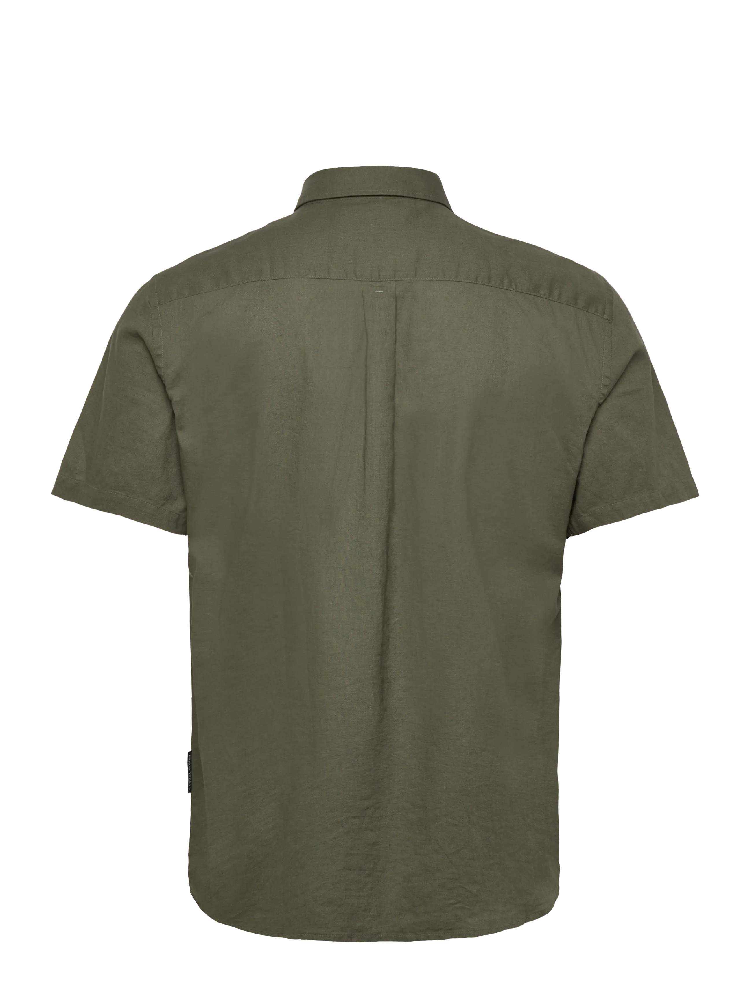Casual Friday - CFAKSEL SS linen mix shirt - hørskjorter - beetle - 1