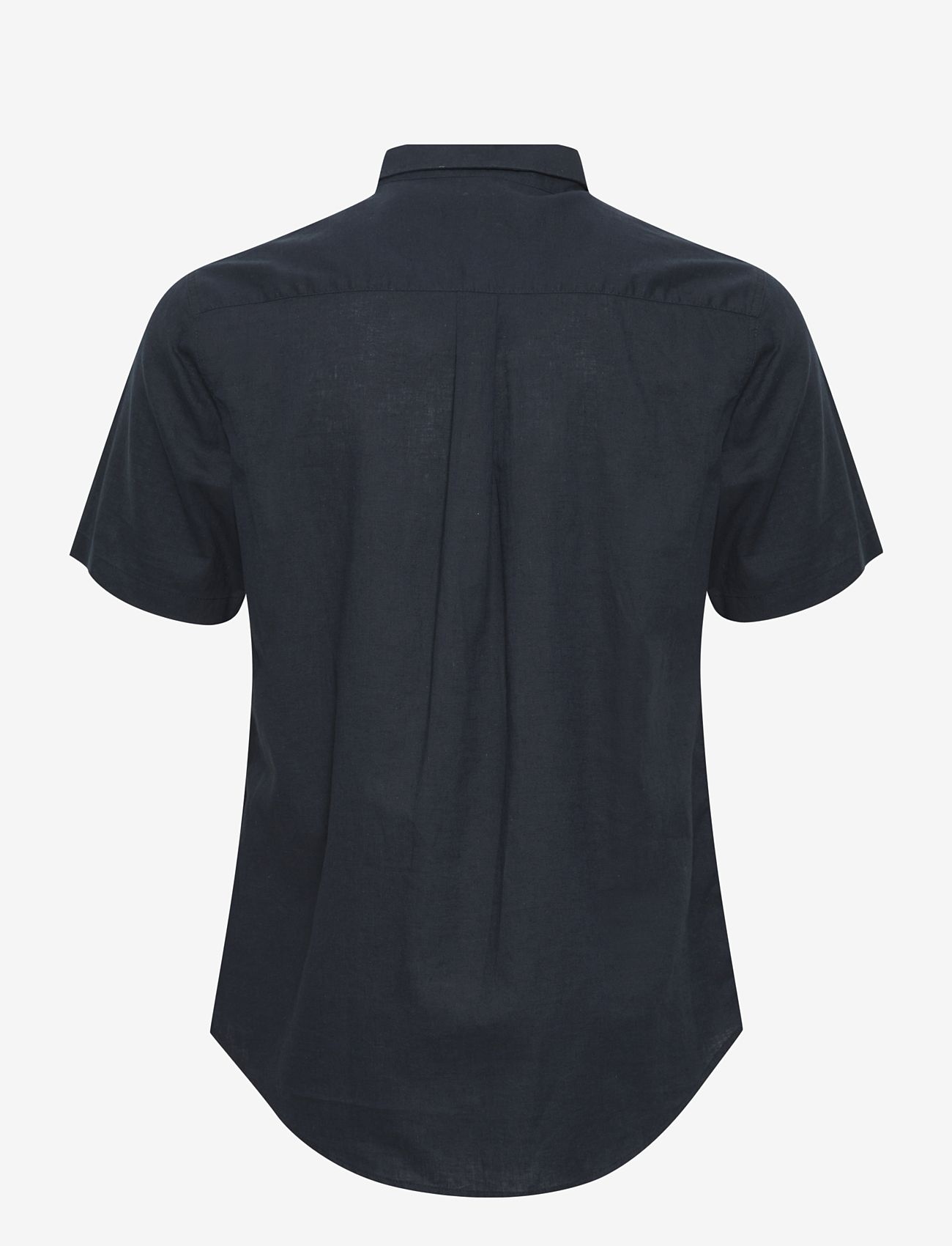 Casual Friday - CFAksel SS linen mix shirt - linen shirts - dark navy - 1