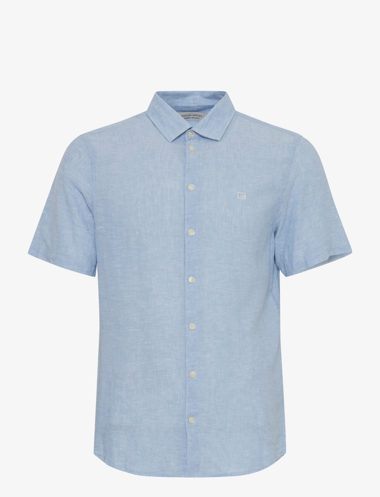 Casual Friday CFAKSEL SS linen mix shirt - Casual Friday - SILVER LAKE BLUE / blue