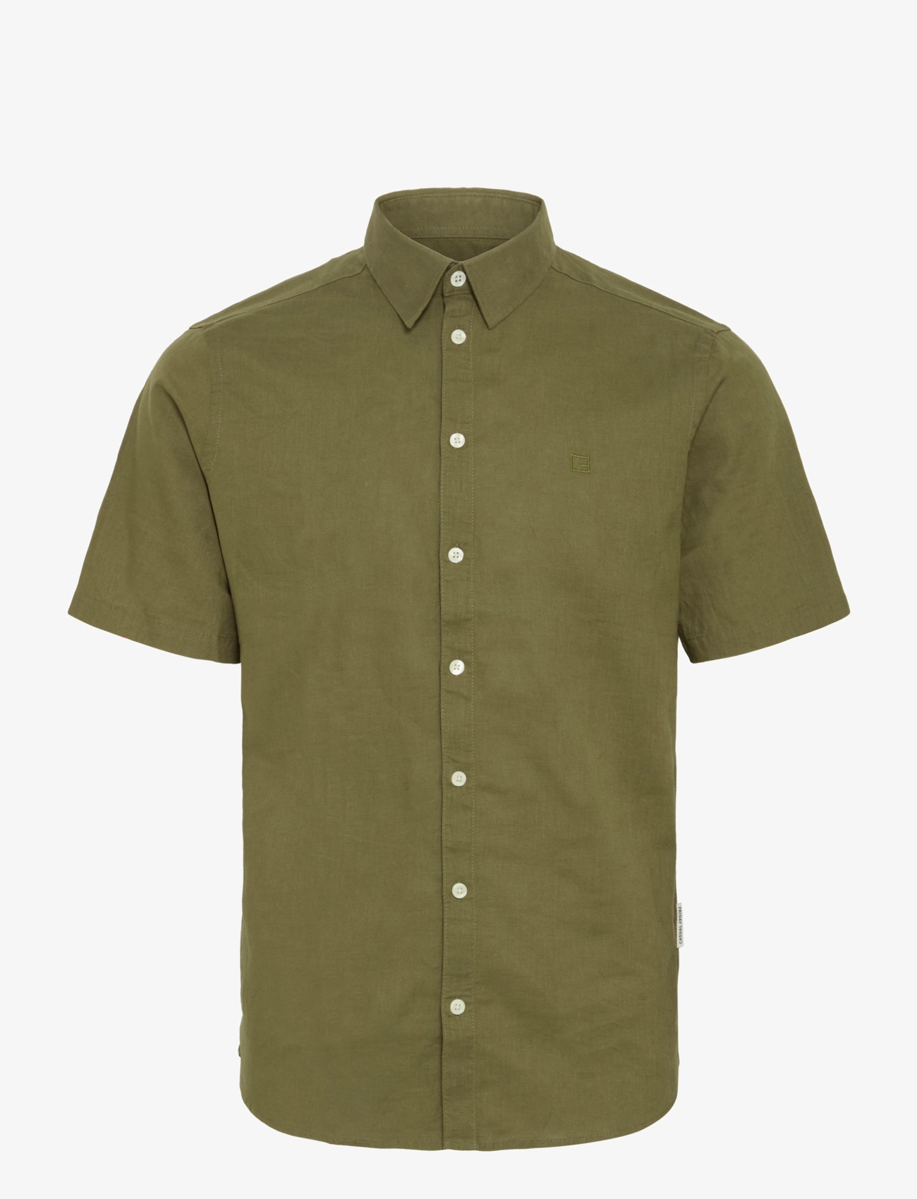 Casual Friday CFAKSEL SS linen mix shirt - Casual Friday - WINTER MOSS / khaki/green